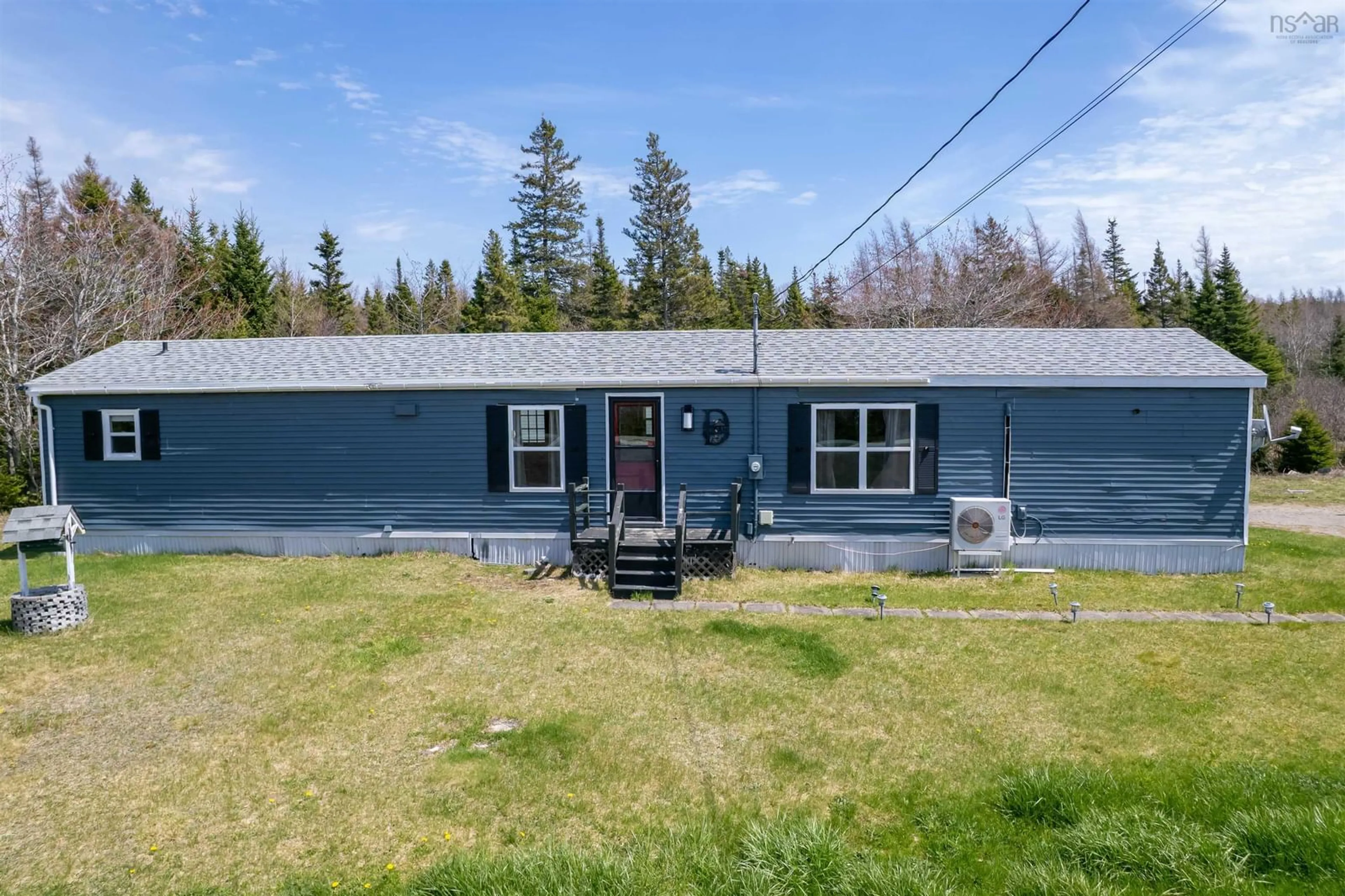 A pic from outside/outdoor area/front of a property/back of a property/a pic from drone, street for 4603 Gabarus Hwy, Big Ridge Nova Scotia B1K 1Y1