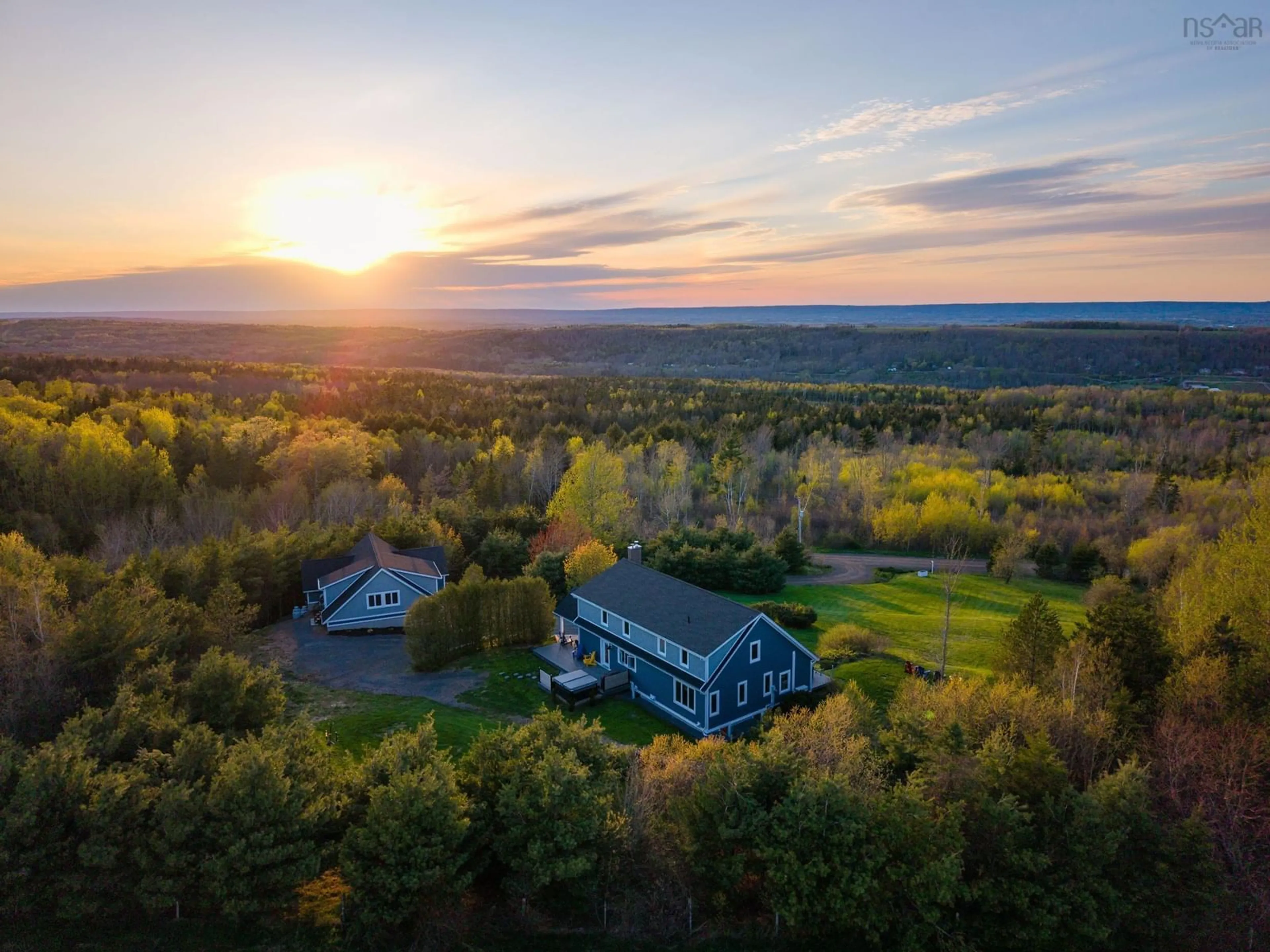 A pic from outside/outdoor area/front of a property/back of a property/a pic from drone, mountain view for 278 Allison Coldwell Rd, Gaspereau Nova Scotia B4P 2R1