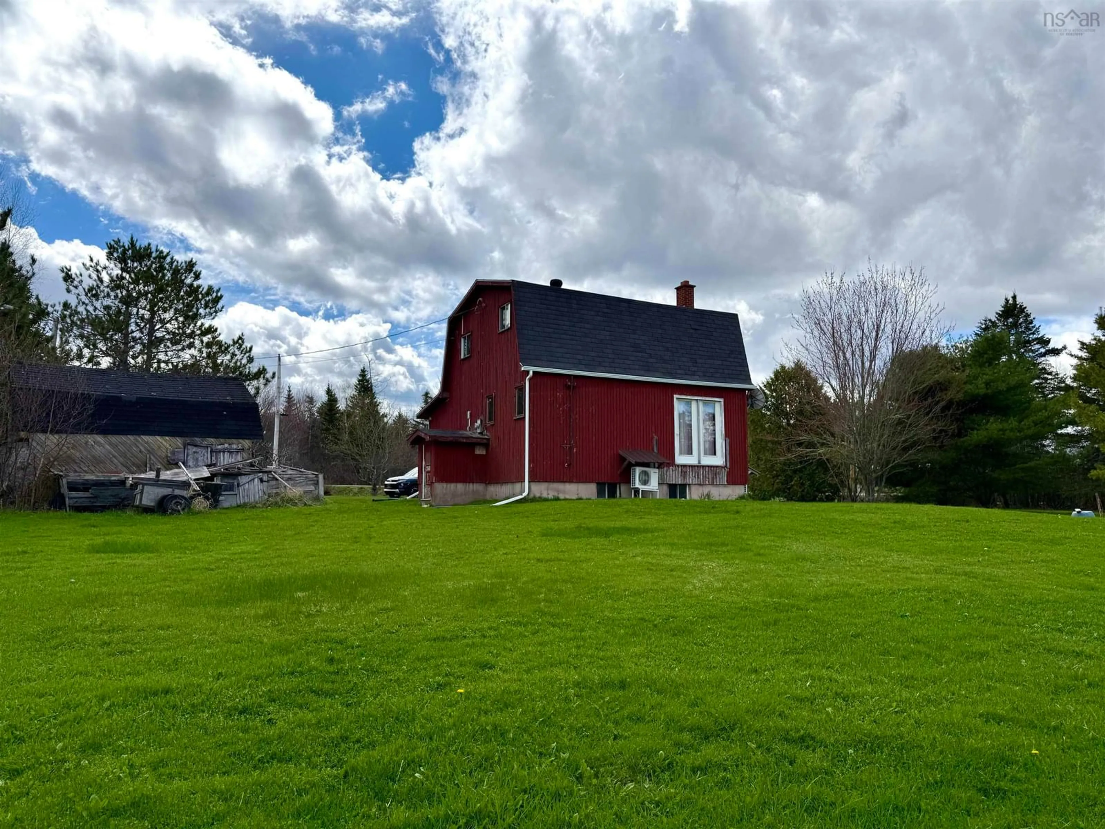 A pic from outside/outdoor area/front of a property/back of a property/a pic from drone, unknown for 385 Lower Maccan Rd, Lower Maccan Nova Scotia B0L 1B0