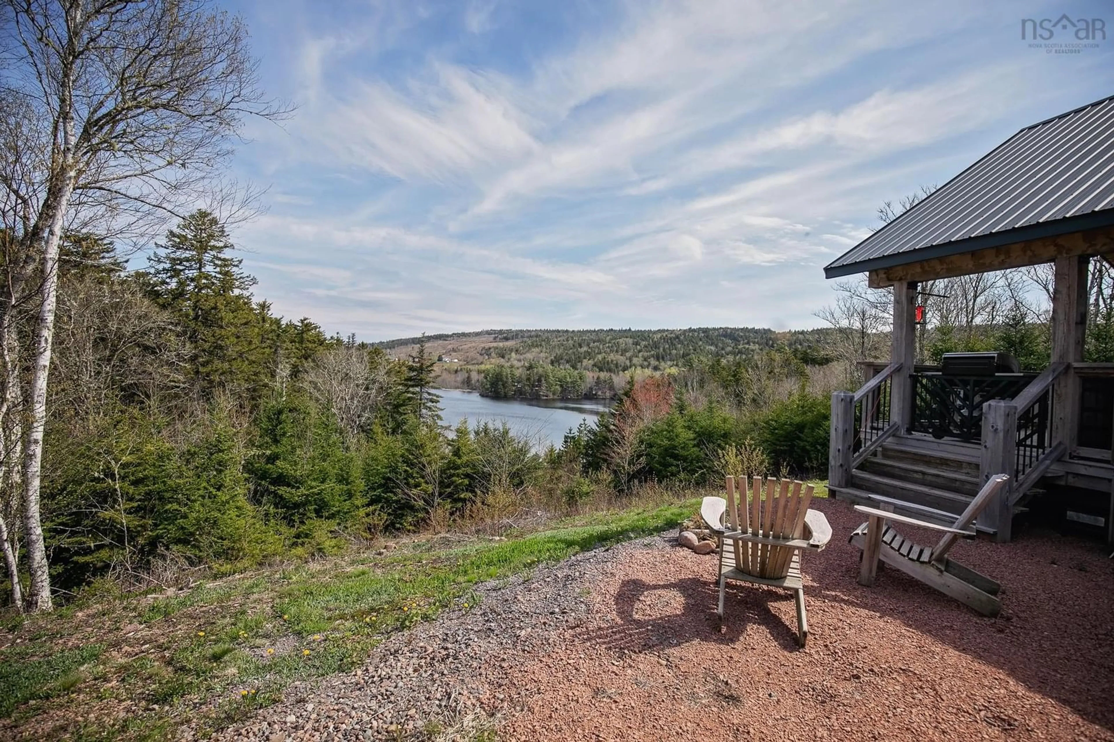 Patio, water/lake/river/ocean view for 49 Lakelands Rd, Parrsboro Nova Scotia B0M 1S0