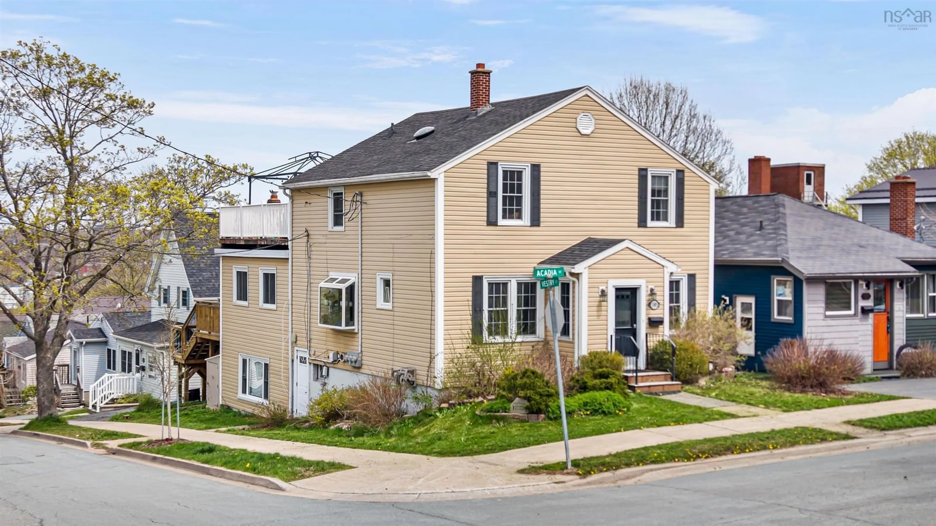 Home with vinyl exterior material, street for 3585 Acadia St, Halifax Nova Scotia B3K 3P5