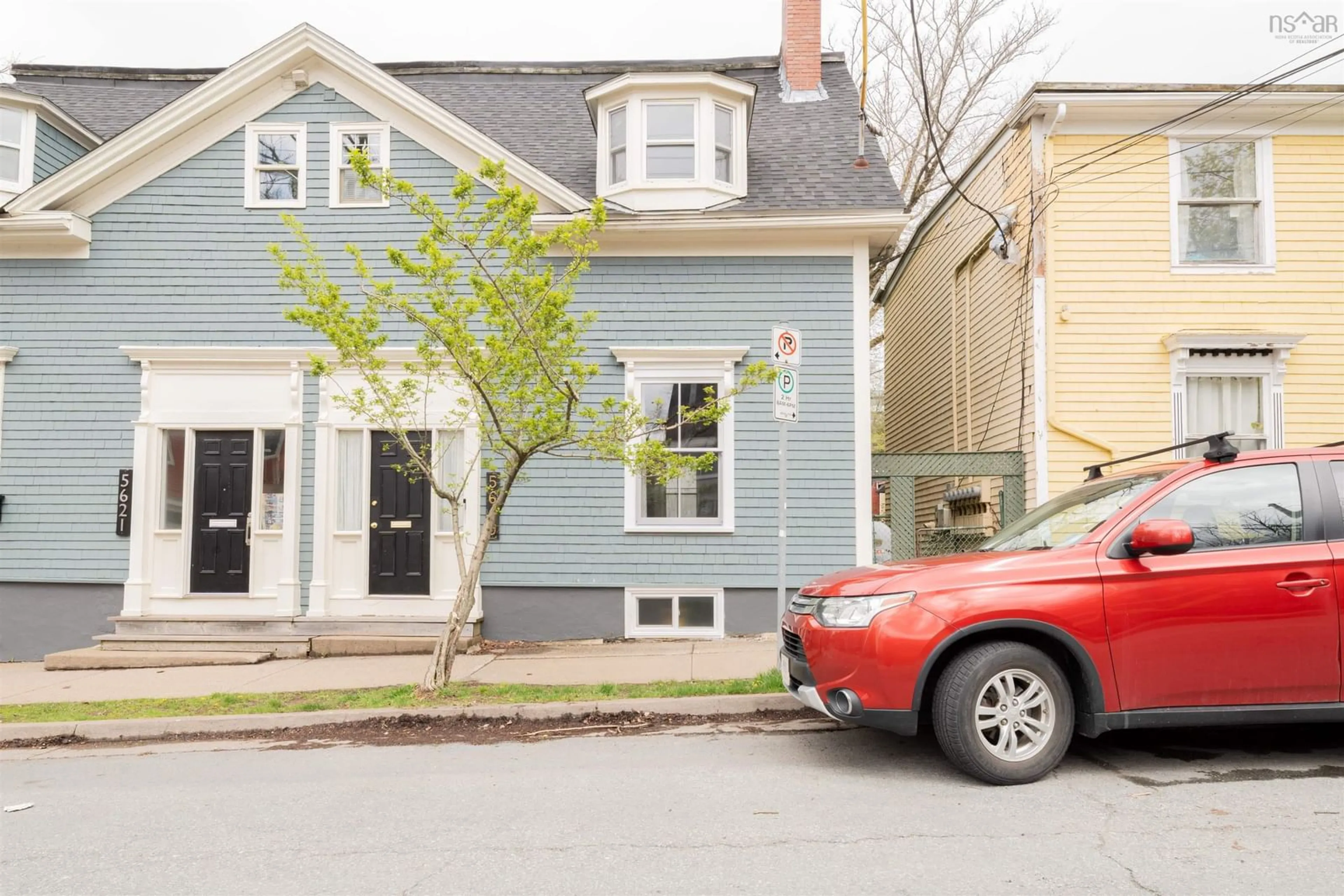 Home with vinyl exterior material, street for 5619 Morris St, Halifax Nova Scotia B3J 1C3