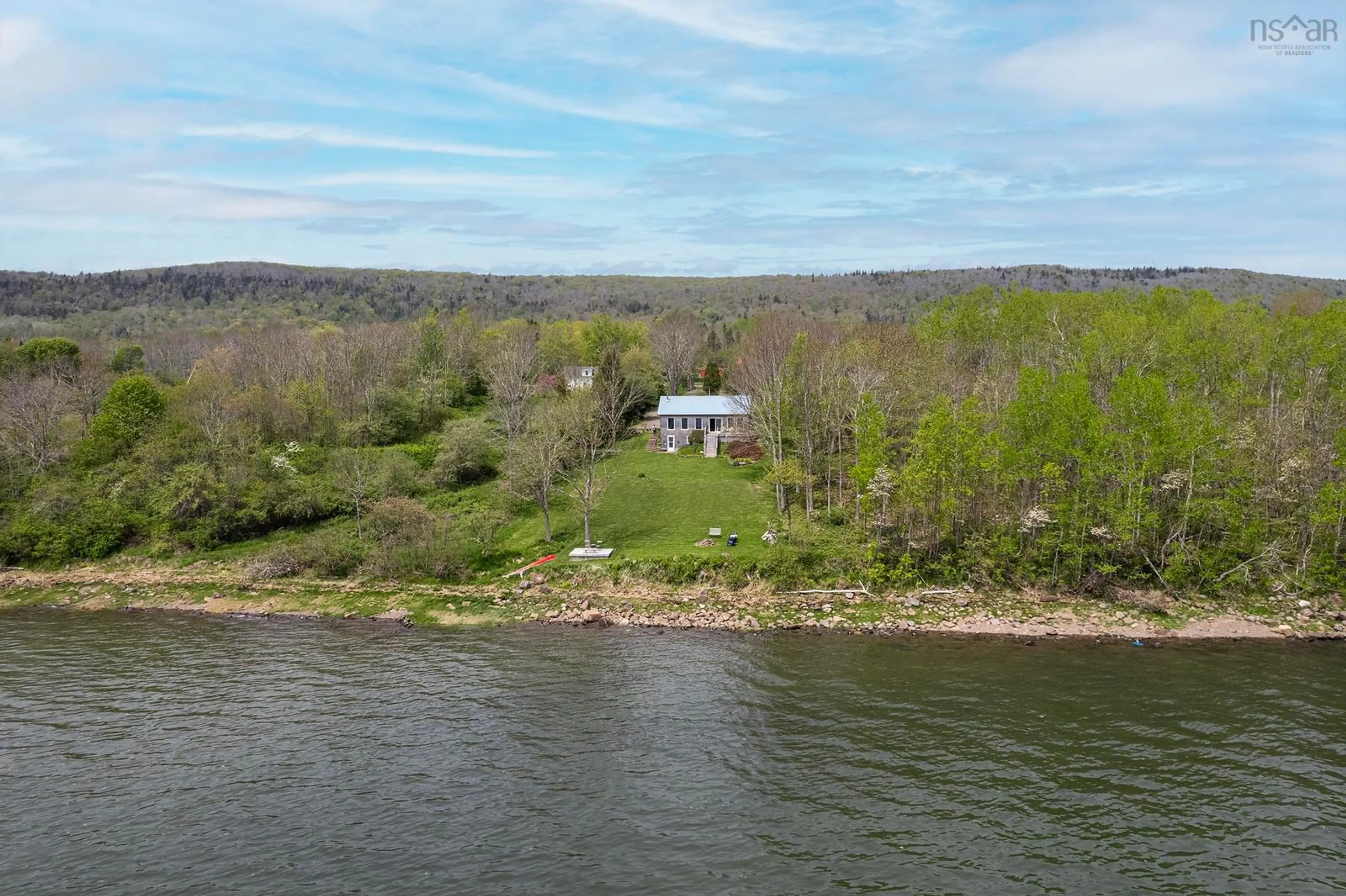 A pic from outside/outdoor area/front of a property/back of a property/a pic from drone, water/lake/river/ocean view for 2888 Granville Rd, Karsdale Nova Scotia B0S 1A0