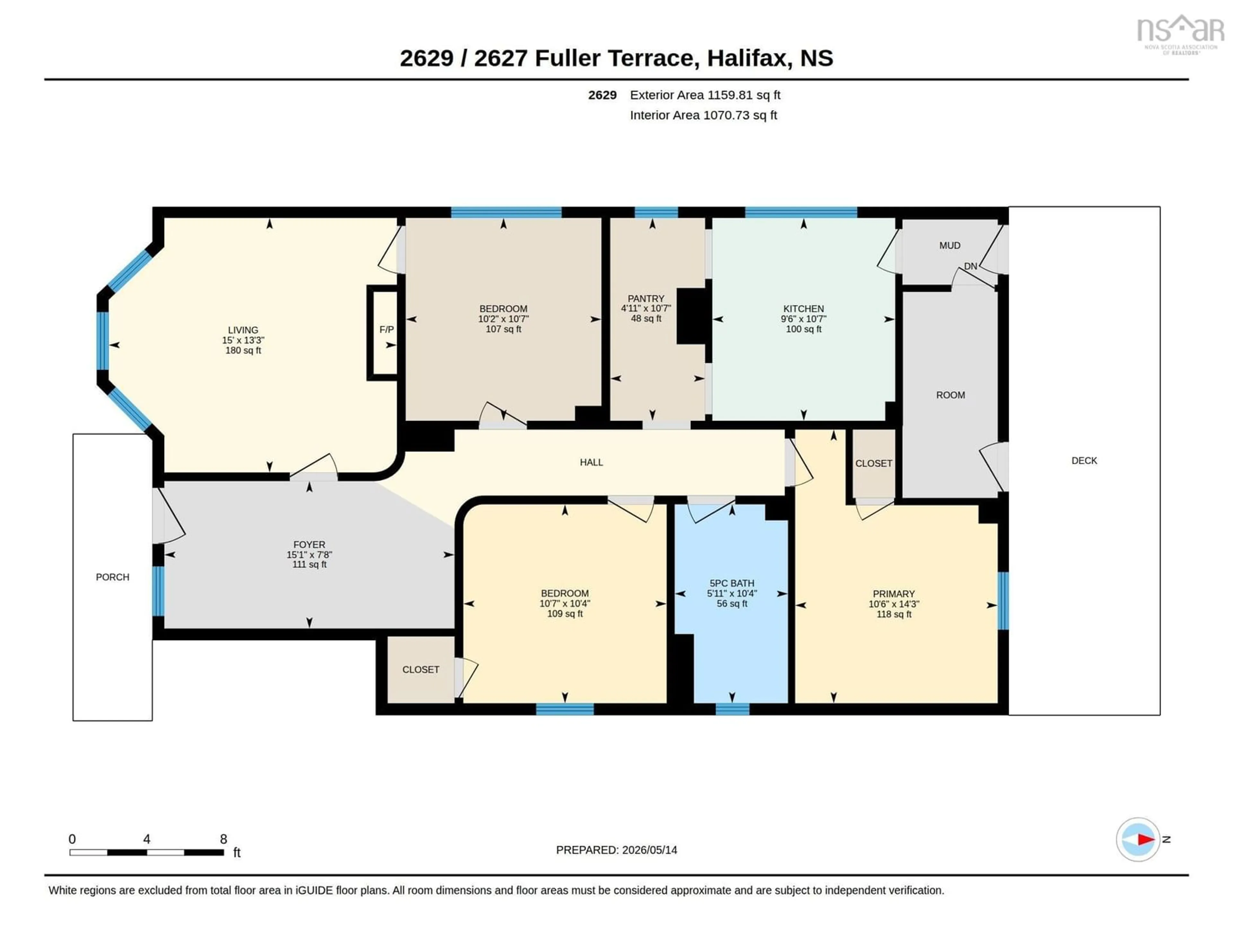 Floor plan for 2627/2629 Fuller Terr, Halifax Nova Scotia B3K 3V8
