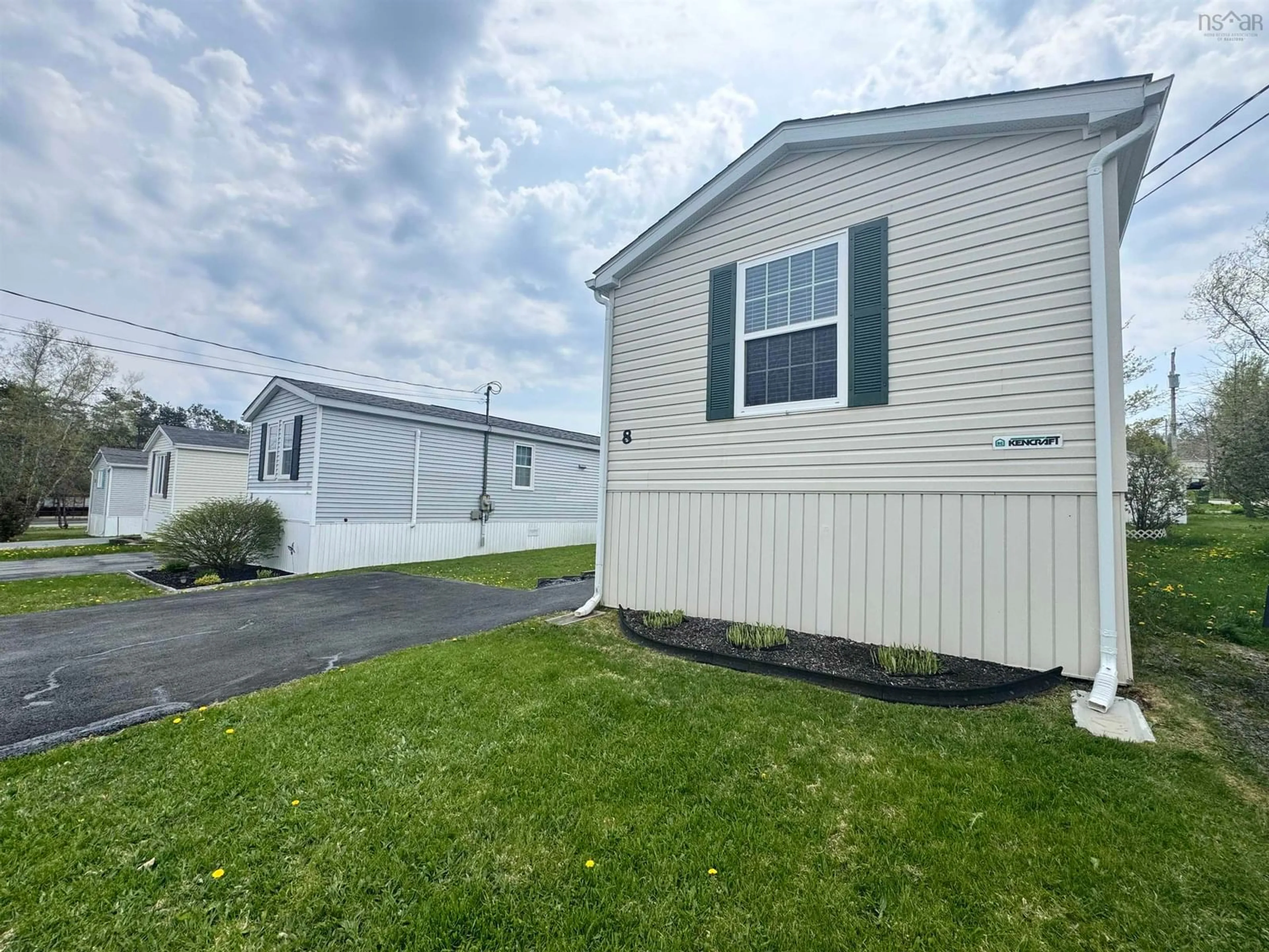 Home with vinyl exterior material, street for 8 Yeadon Dr, Middle Sackville Nova Scotia B4E 2Z4