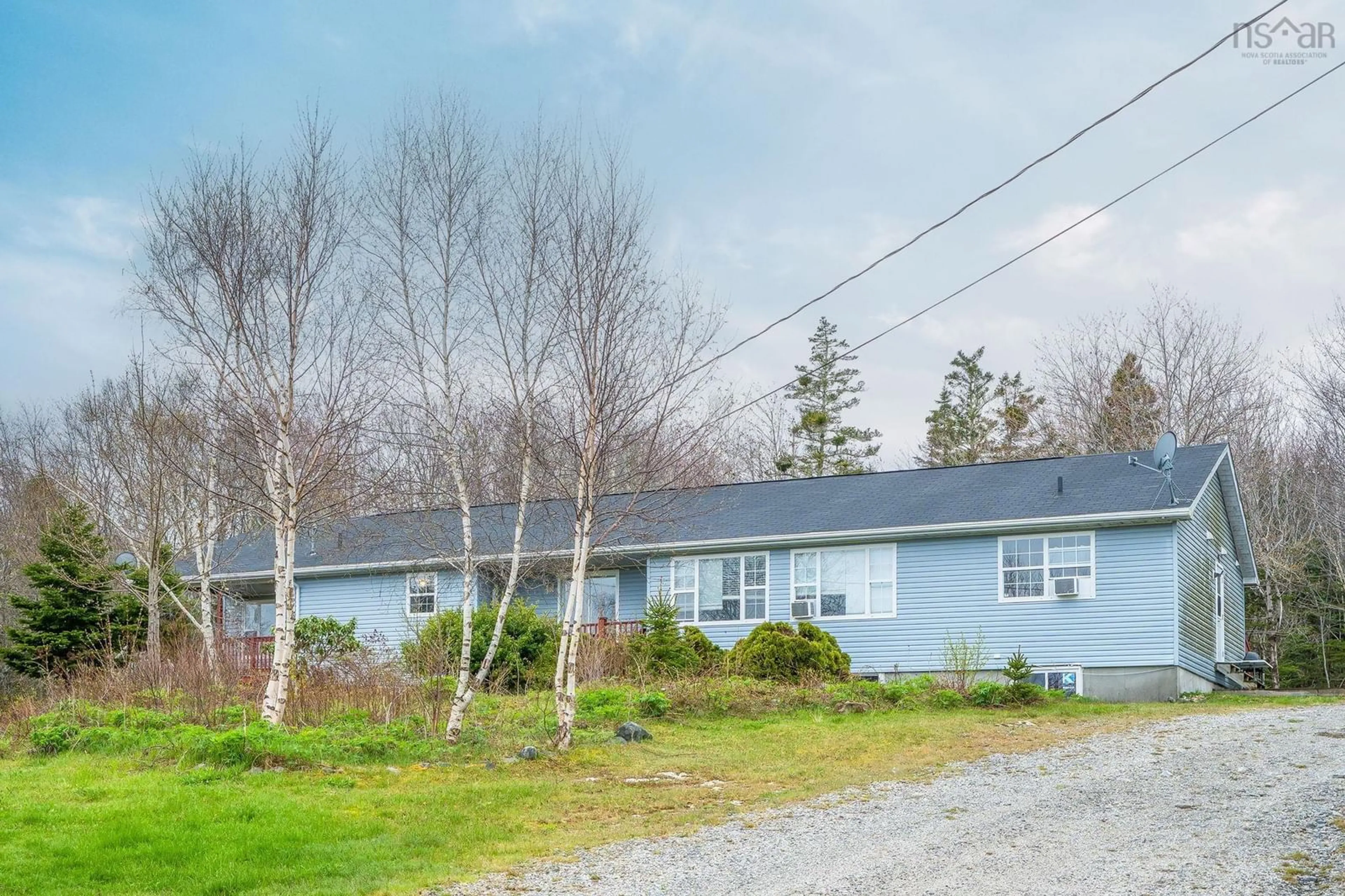 A pic from outside/outdoor area/front of a property/back of a property/a pic from drone, street for 4953 Sandy Point Rd, Jordan Ferry Nova Scotia B0T 1W0
