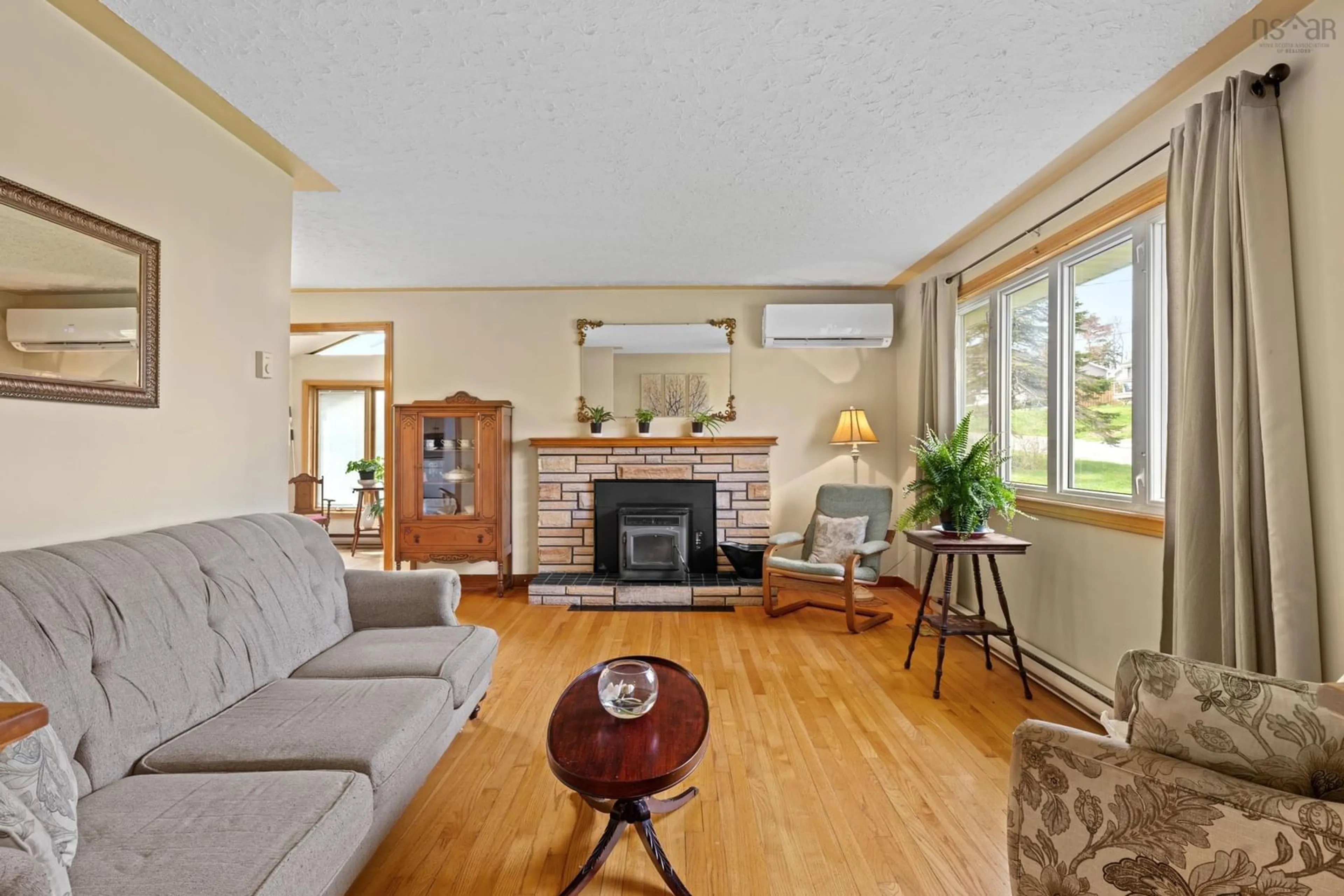 Living room with furniture, wood/laminate floor for 17 Ellen Dr, Dartmouth Nova Scotia B2W 2J7