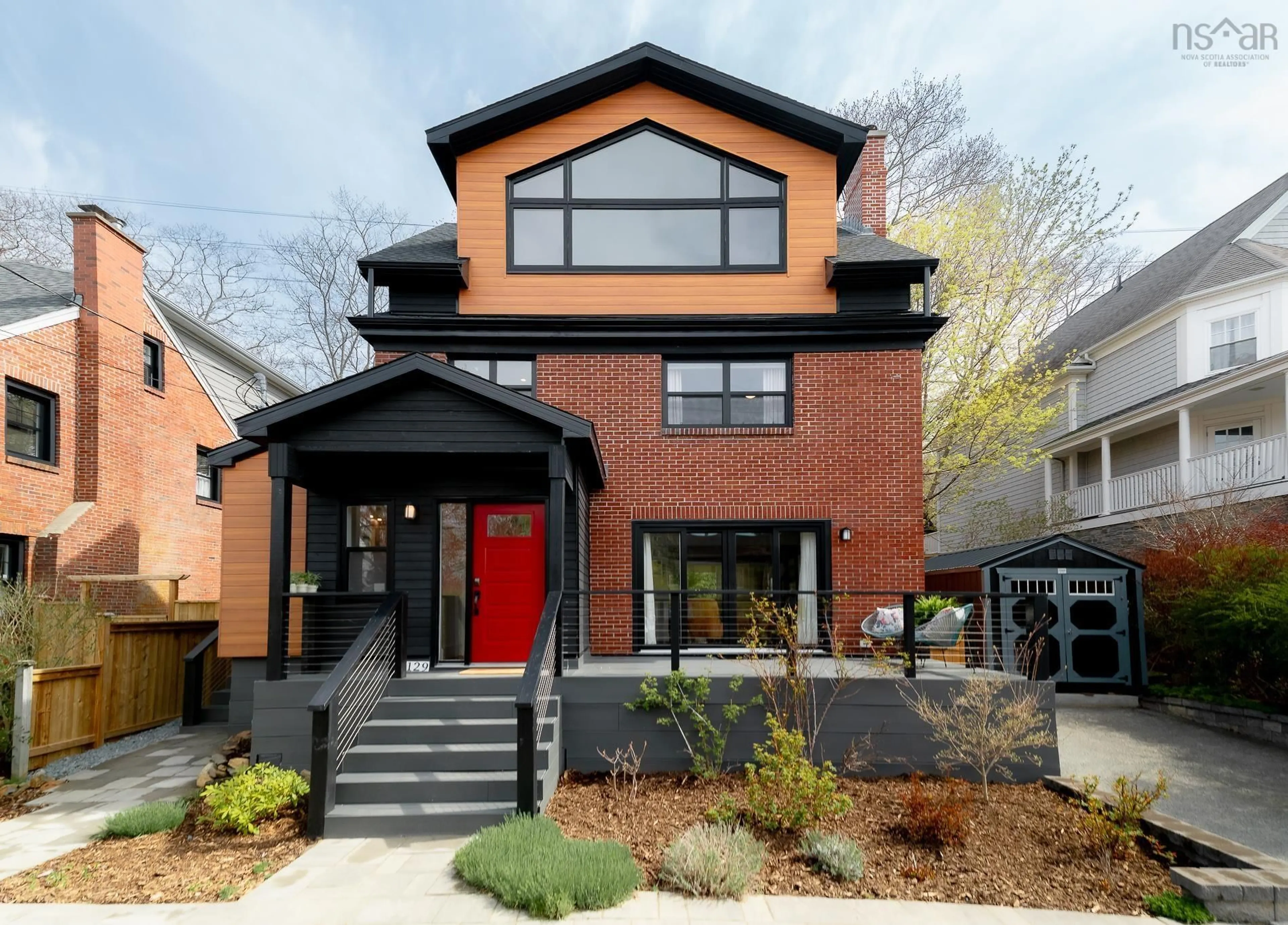 Home with brick exterior material, street for 1129 Rockcliffe Street, Halifax Nova Scotia B3H 3Y7