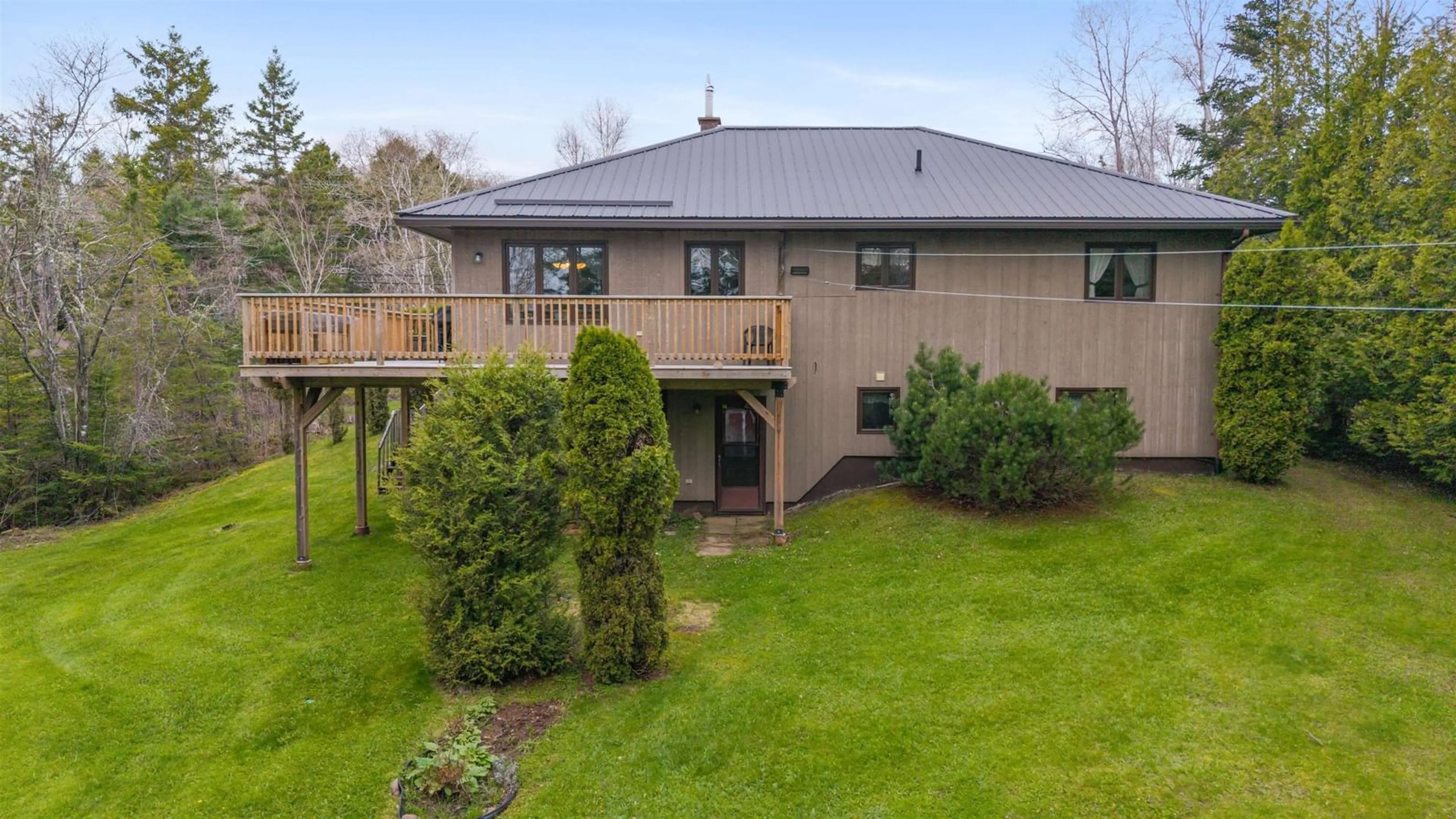 A pic from outside/outdoor area/front of a property/back of a property/a pic from drone, building for 589 Greenfield Rd, Murray Siding Nova Scotia B6L 3M8