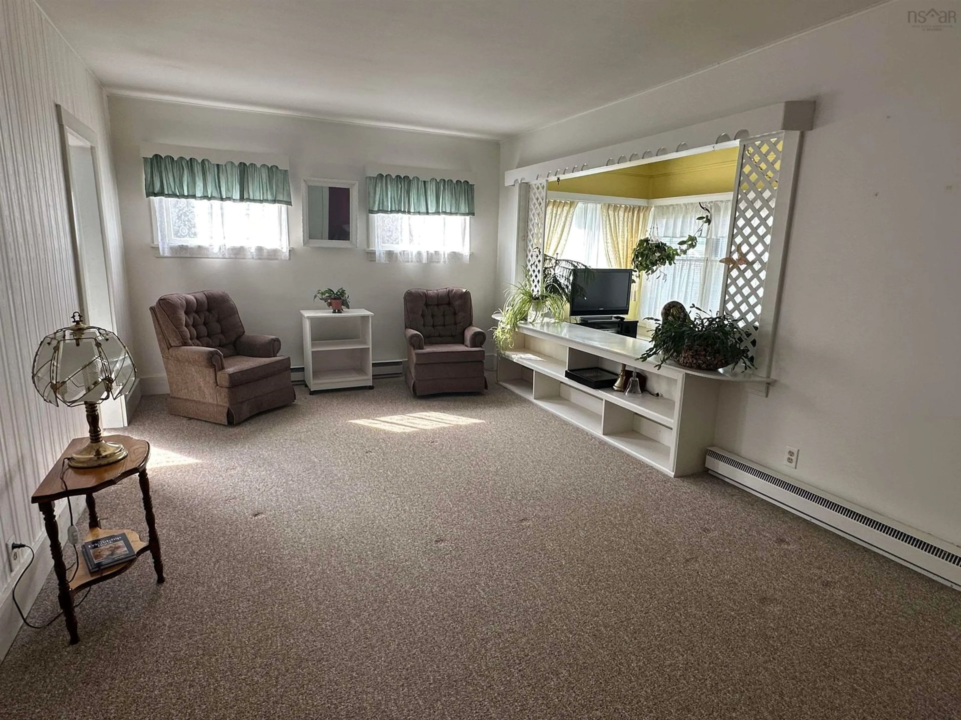 Living room with furniture, unknown for 166 School St, Liverpool Nova Scotia B0T 1K0