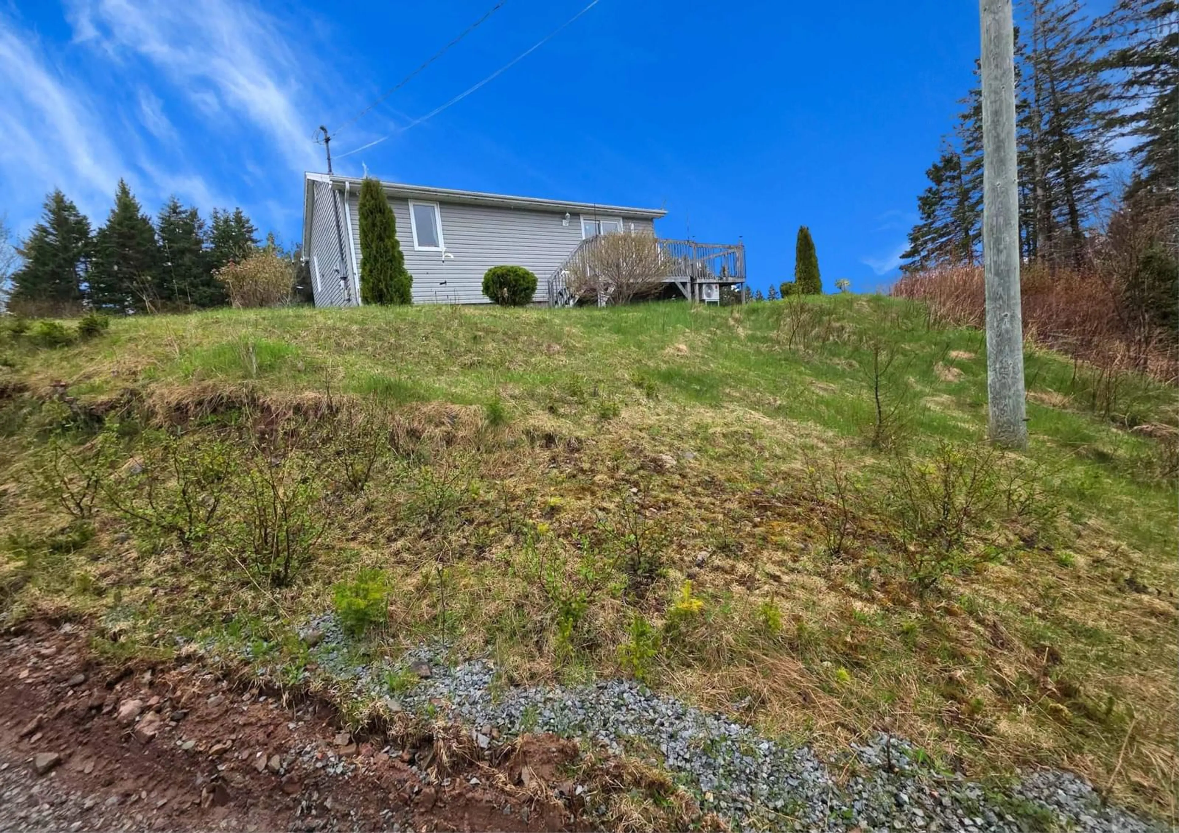 A pic from outside/outdoor area/front of a property/back of a property/a pic from drone, unknown for 357 Salmon River, Enon Nova Scotia B1J 1X4
