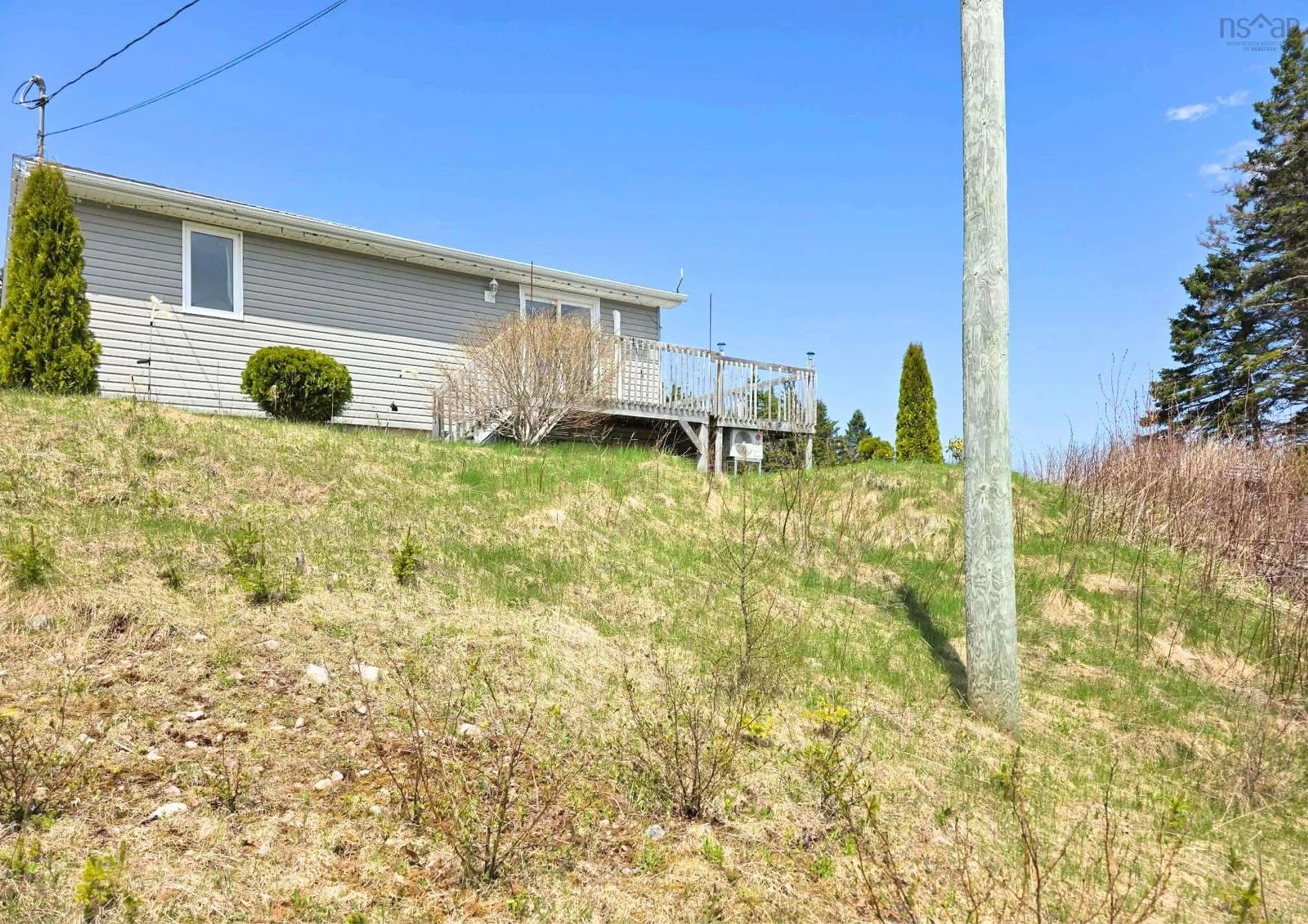 A pic from outside/outdoor area/front of a property/back of a property/a pic from drone, unknown for 357 Salmon River, Enon Nova Scotia B1J 1X4