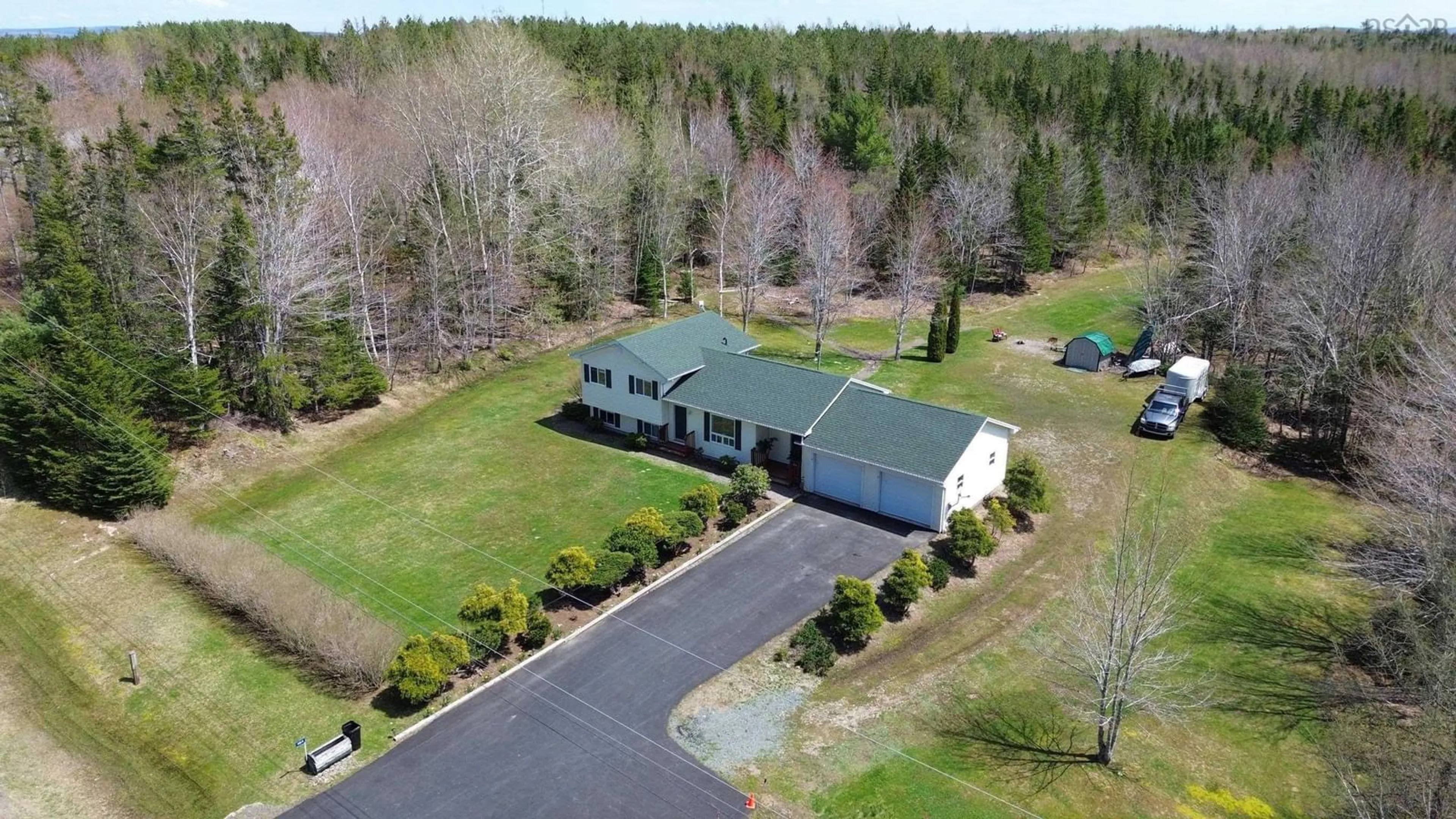 A pic from outside/outdoor area/front of a property/back of a property/a pic from drone, unknown for 164 Portage Rd, Wilburn Nova Scotia B0E 2K0