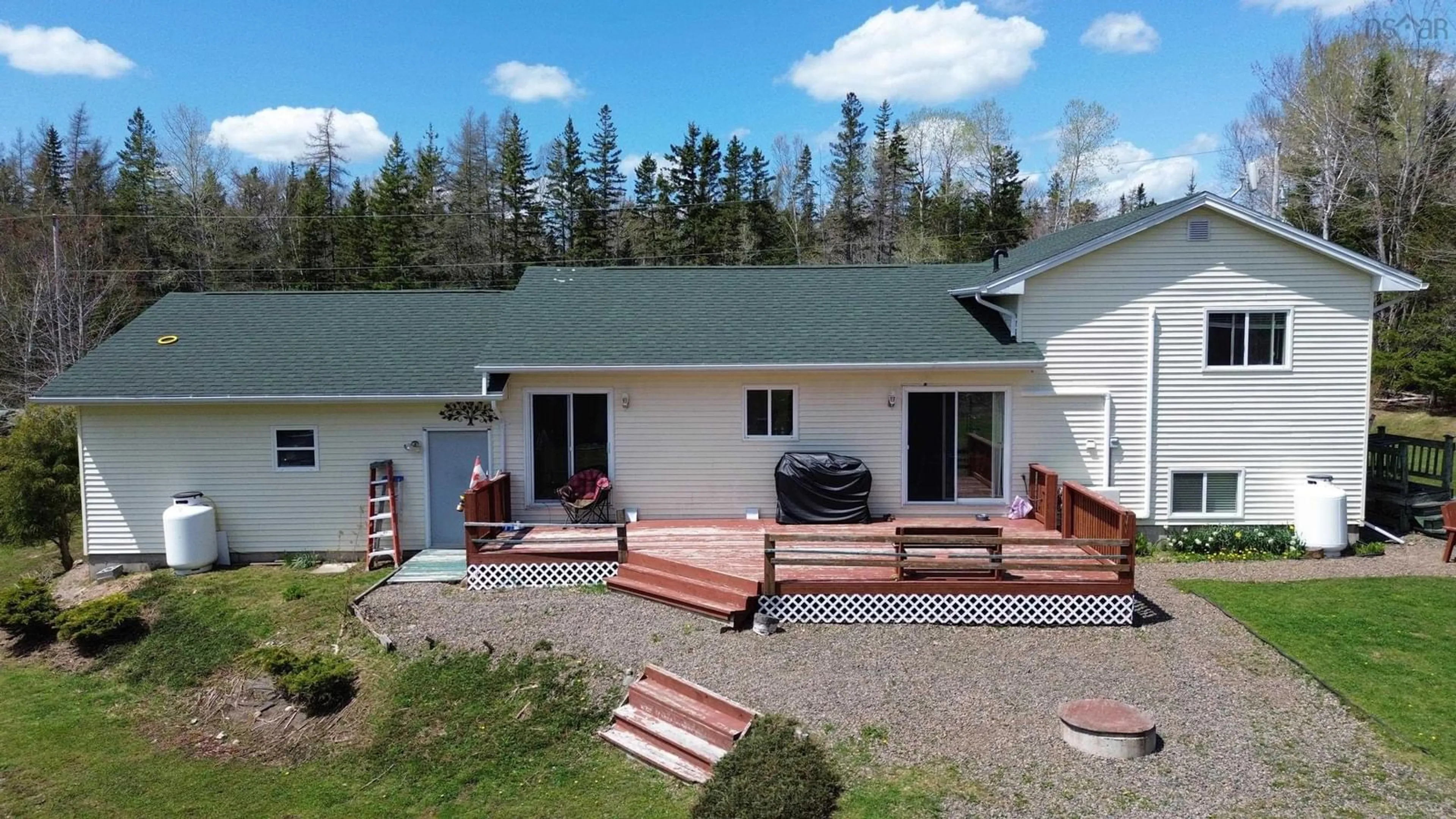 A pic from outside/outdoor area/front of a property/back of a property/a pic from drone, unknown for 164 Portage Rd, Wilburn Nova Scotia B0E 2K0