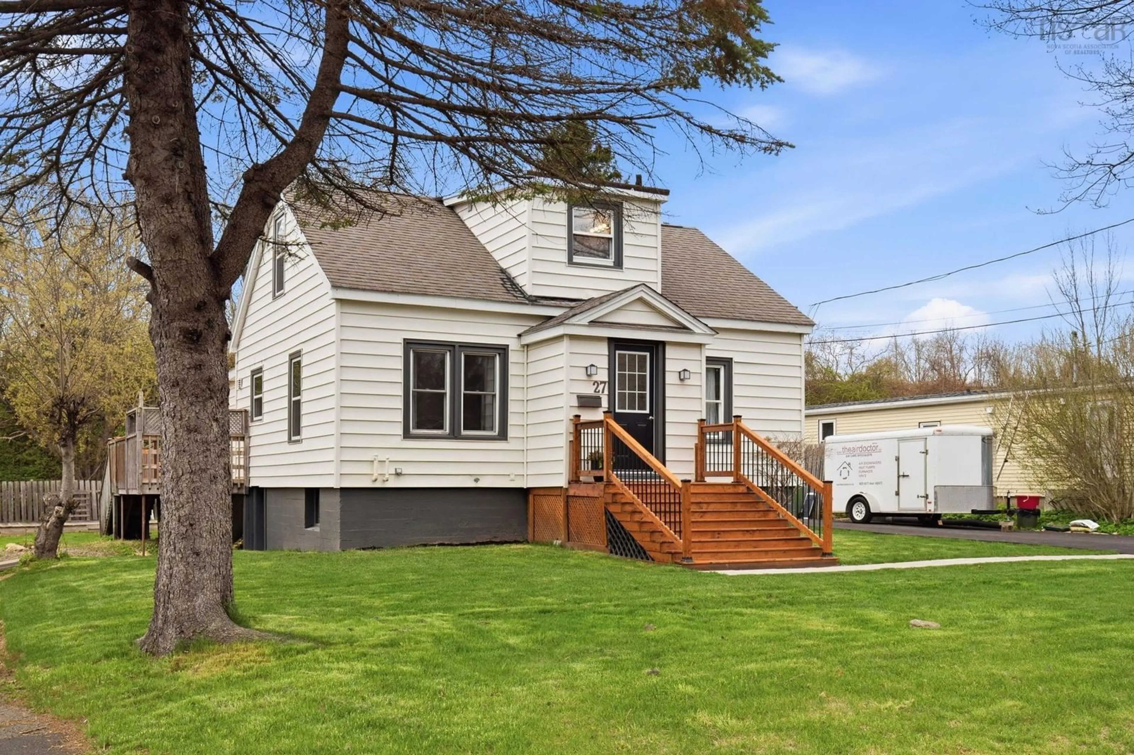 Home with vinyl exterior material, street for 27 Stone Terr, Bedford Nova Scotia B4A 2G7