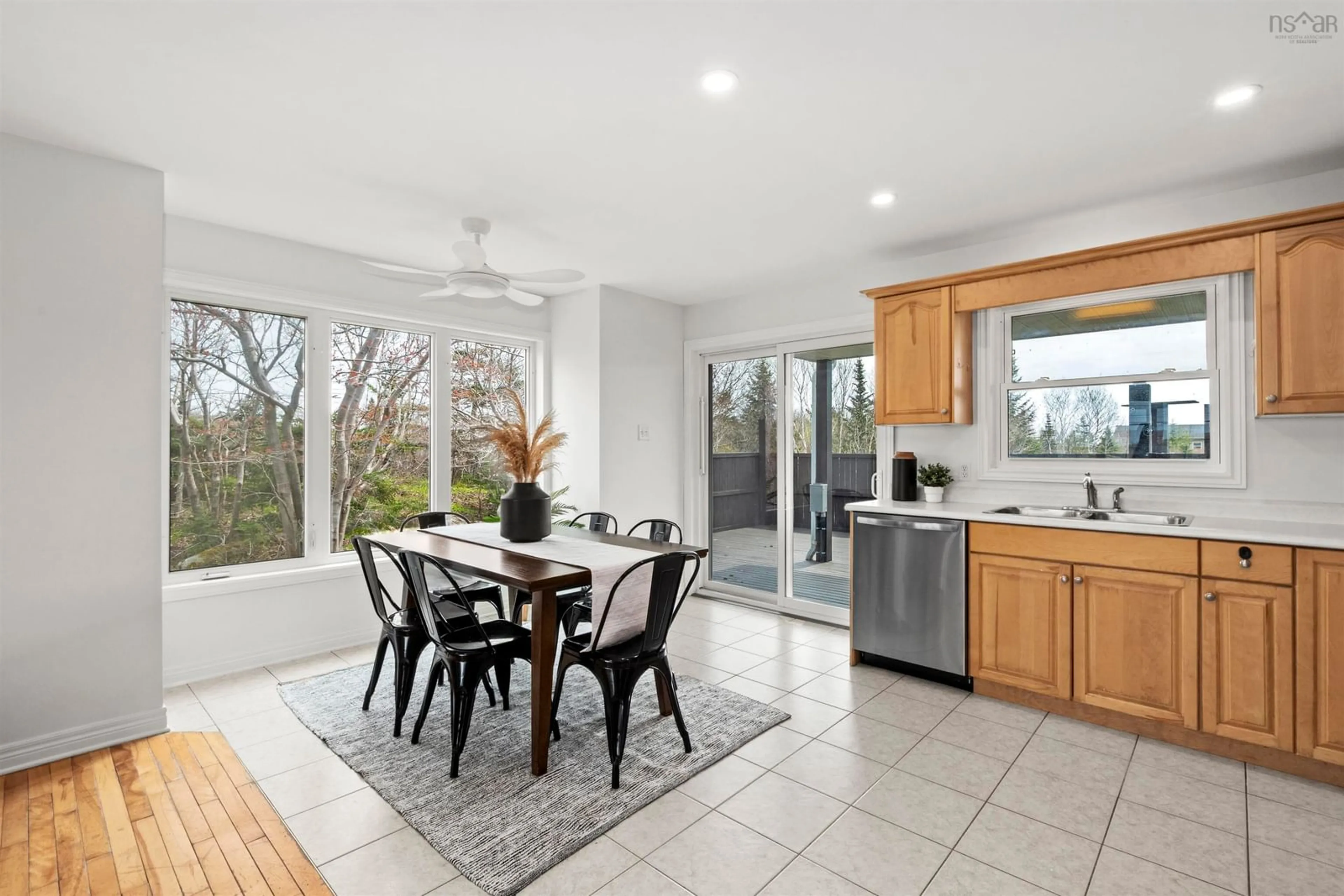 Open concept kitchen, ceramic/tile floor for 24 Kelly Dr, Williamswood Nova Scotia B3V 1E8