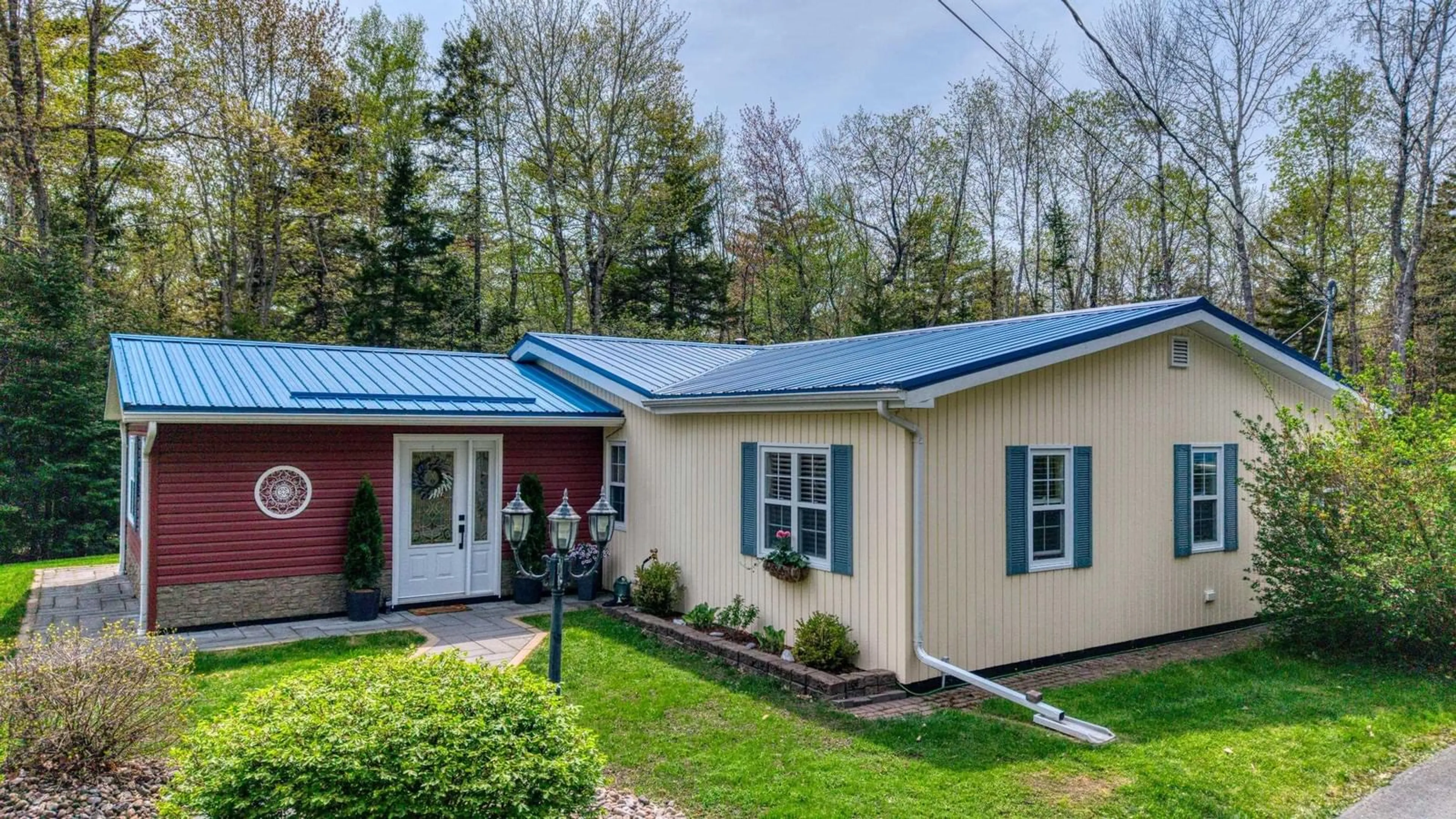 Home with vinyl exterior material, street for 245 Forest Dr, Hemford Nova Scotia B0R 1E0