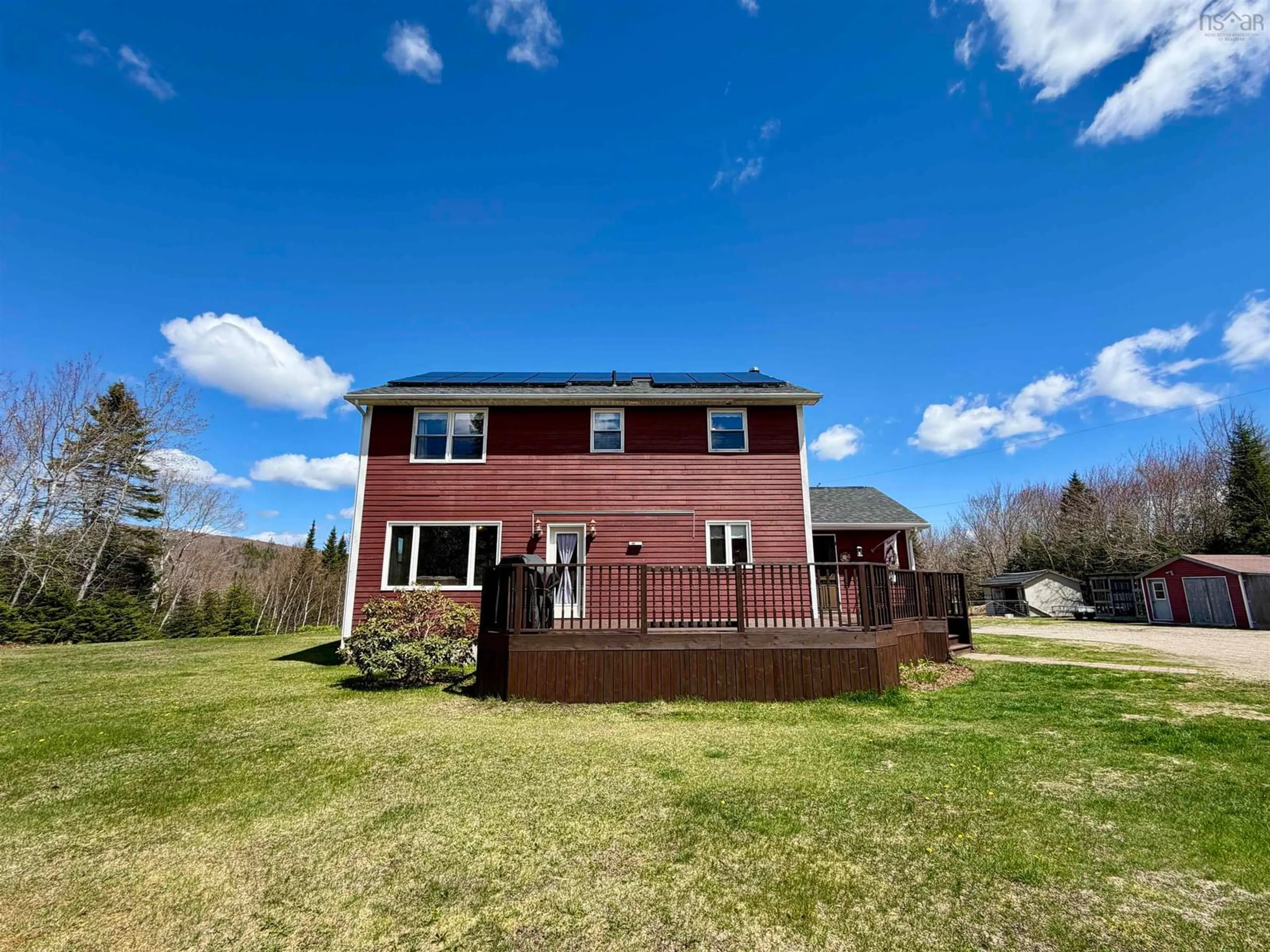 A pic from outside/outdoor area/front of a property/back of a property/a pic from drone, water/lake/river/ocean view for 16389 Route 316, Country Harbour Mines Nova Scotia B0H 1J0
