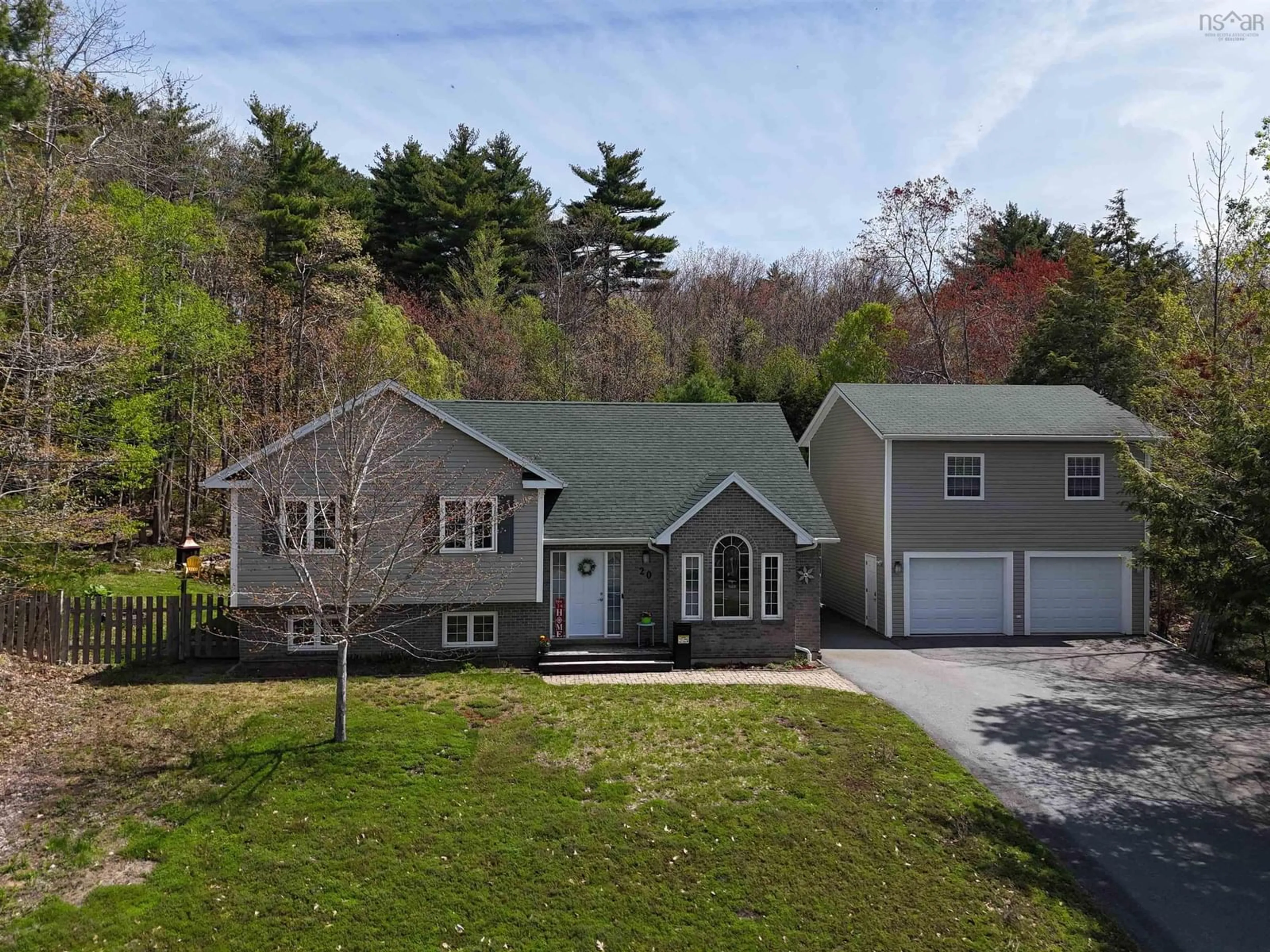 A pic from outside/outdoor area/front of a property/back of a property/a pic from drone, street for 20 Heather Crt, Bridgewater Nova Scotia B4V 8W8