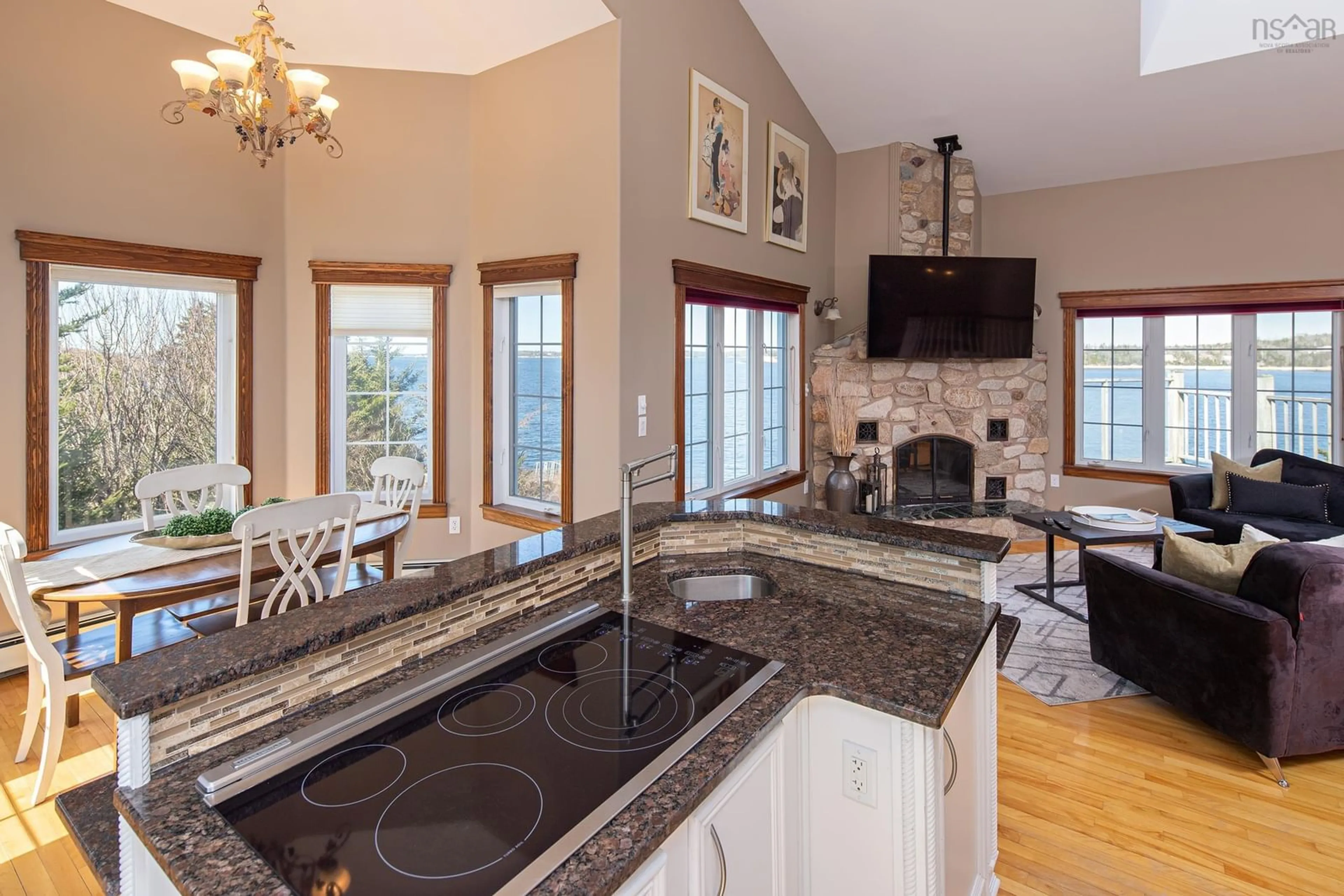 Open concept kitchen, ceramic/tile floor for 79 Hages Lane, Prospect Nova Scotia B3T 2A4