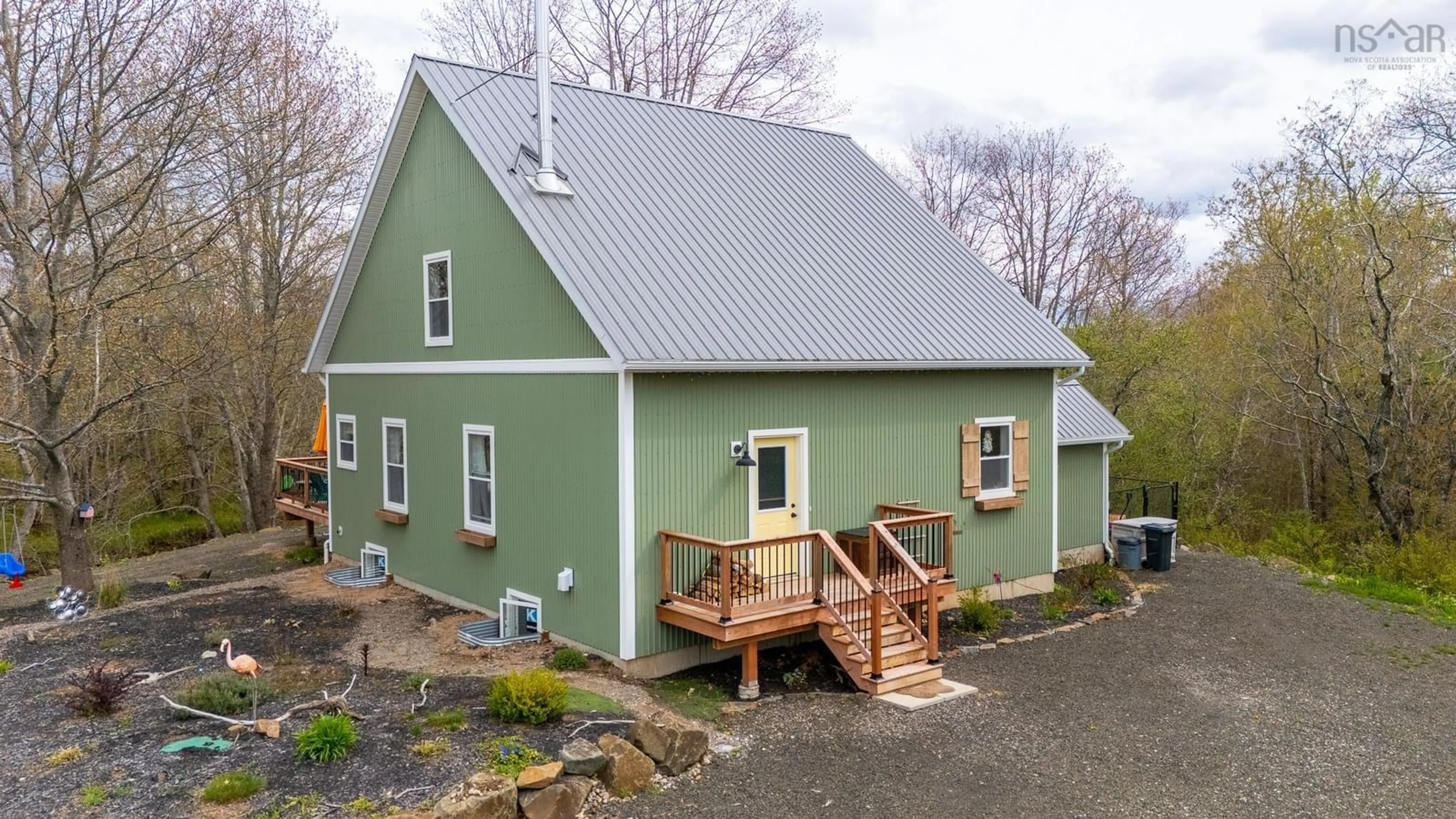 A pic from outside/outdoor area/front of a property/back of a property/a pic from drone, building for 12572 1 Hwy, Brickton Nova Scotia B0S 1M0