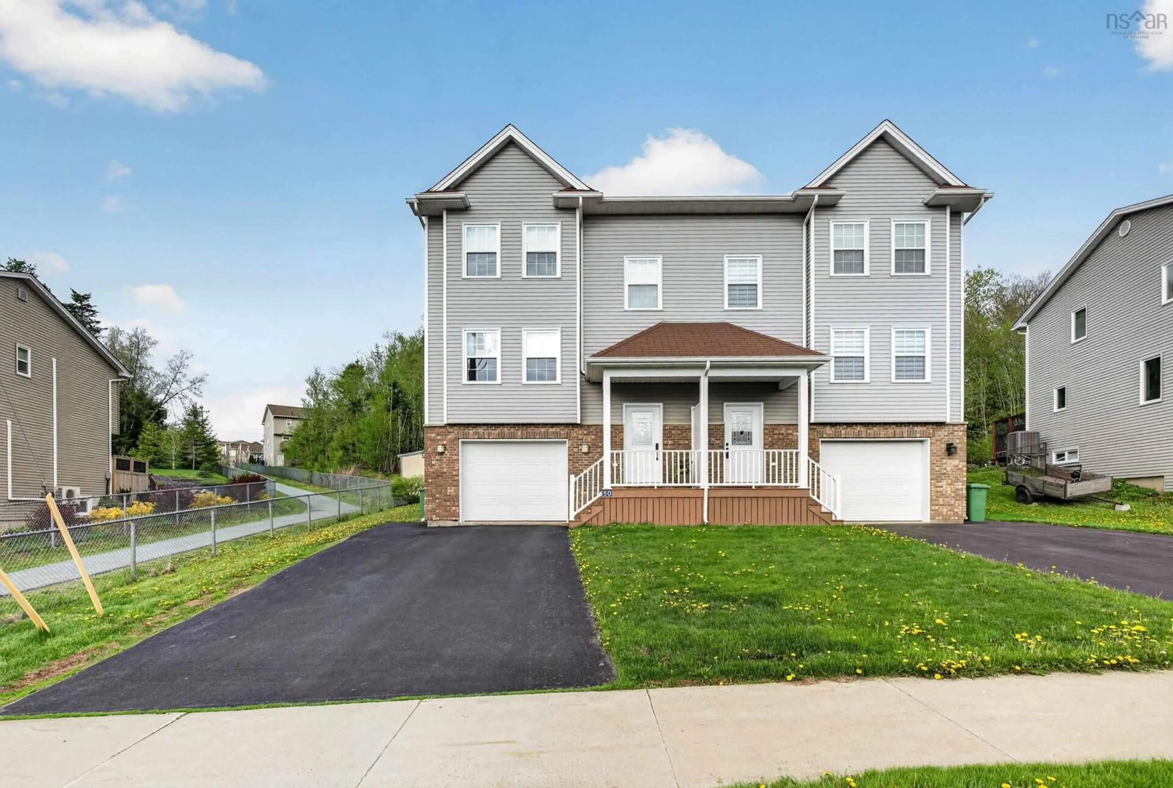 Home with vinyl exterior material, street for 50 Avebury Crt, Middle Sackville Nova Scotia B4E 0E9