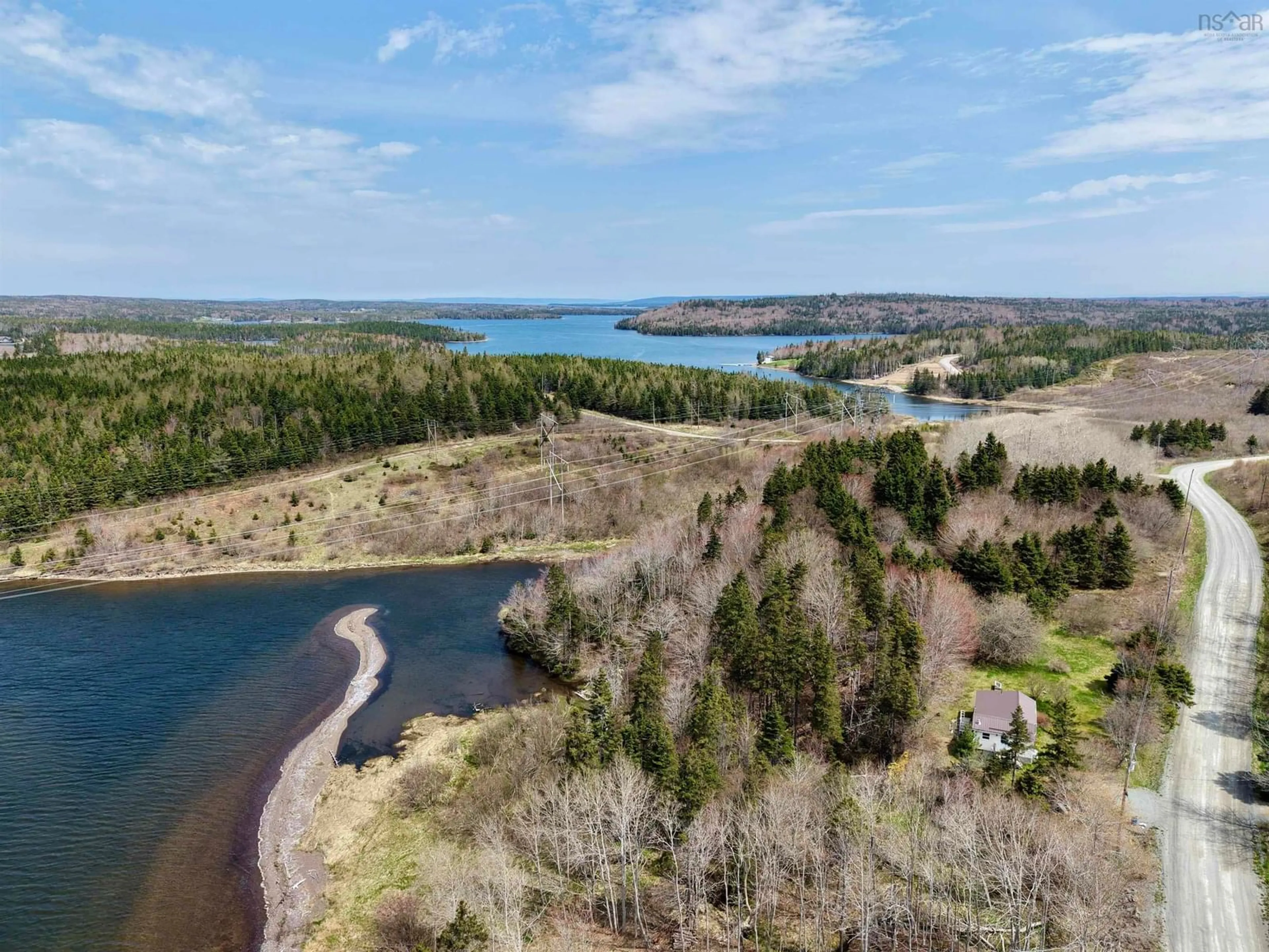 A pic from outside/outdoor area/front of a property/back of a property/a pic from drone, water/lake/river/ocean view for 499 Corbetts Cove Rd., Corbetts Cove Nova Scotia B0E 3B0