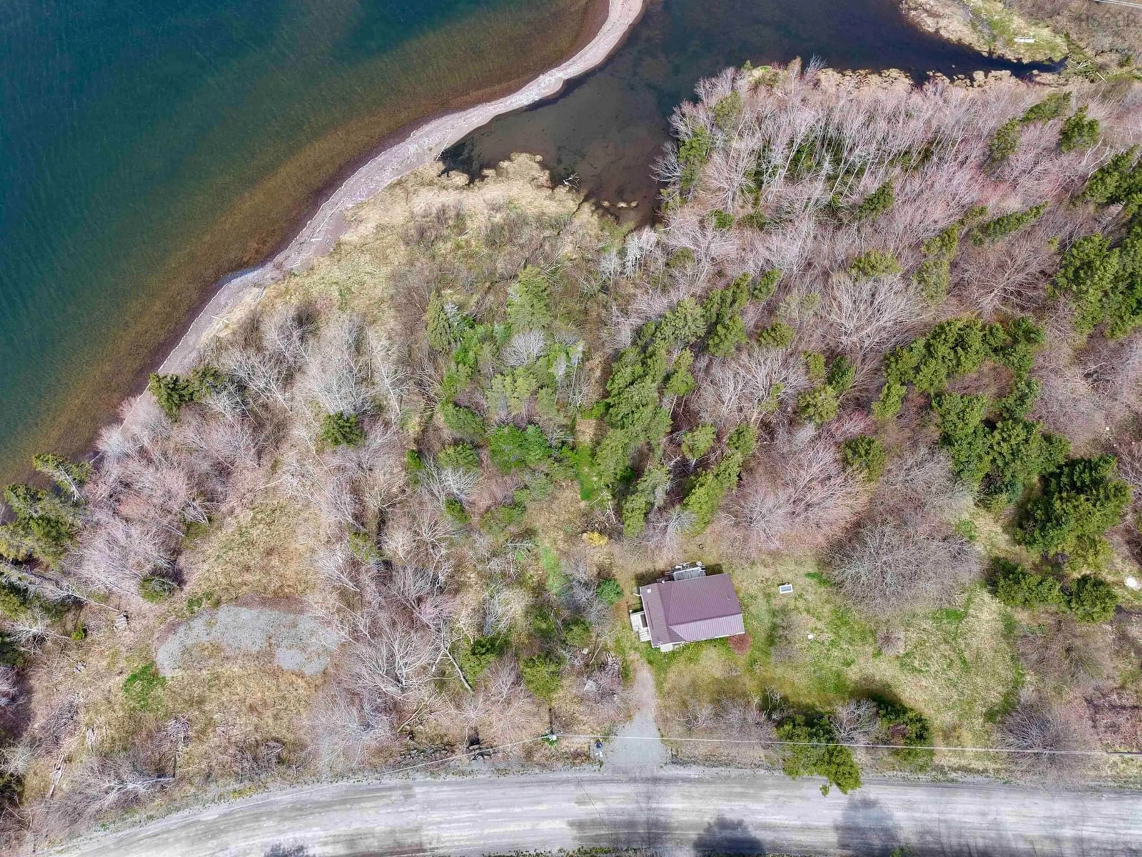A pic from outside/outdoor area/front of a property/back of a property/a pic from drone, water/lake/river/ocean view for 499 Corbetts Cove Rd., Corbetts Cove Nova Scotia B0E 3B0