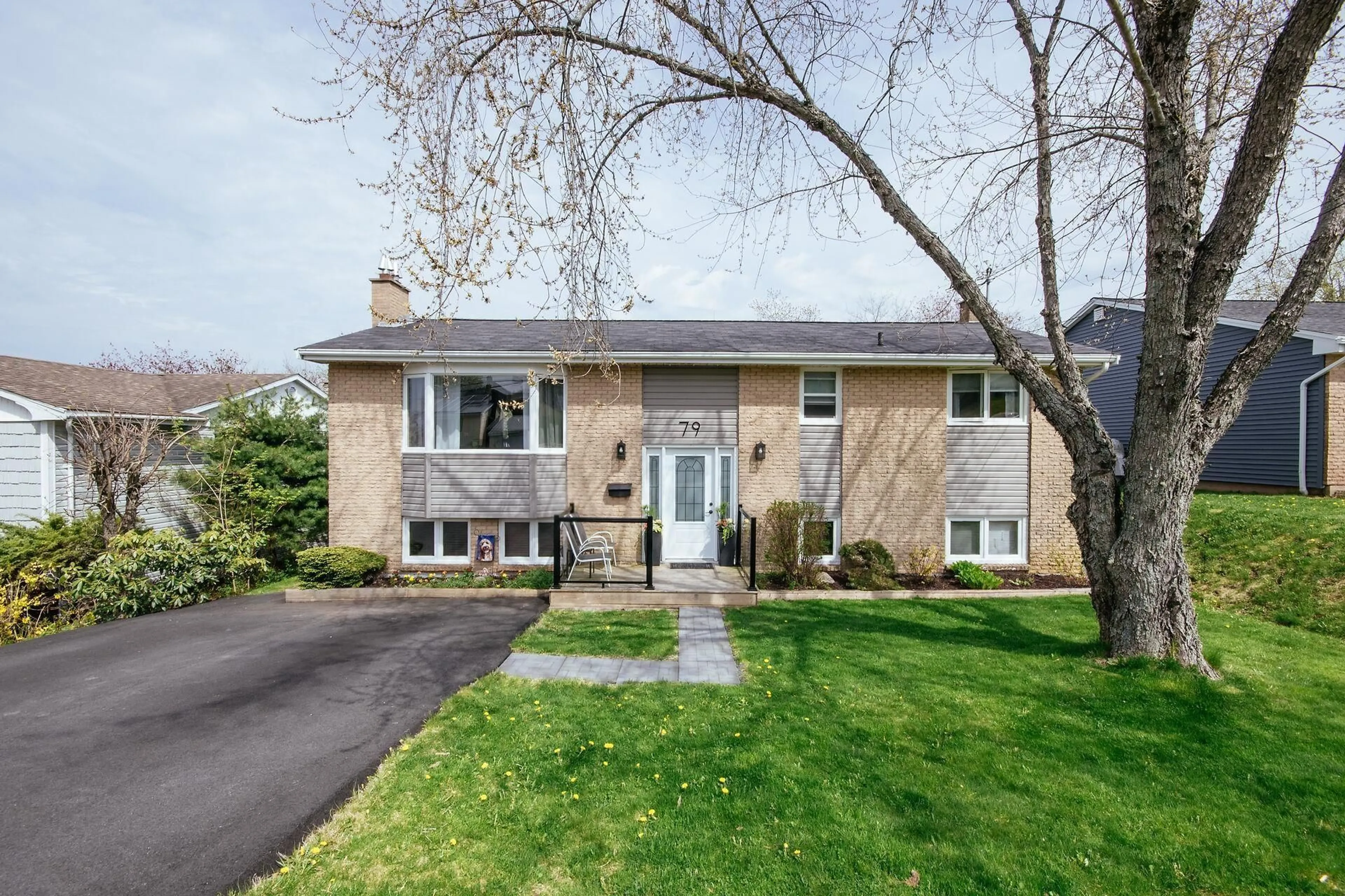 Home with brick exterior material, street for 79 Lucien Dr, Dartmouth Nova Scotia B2W 2J4