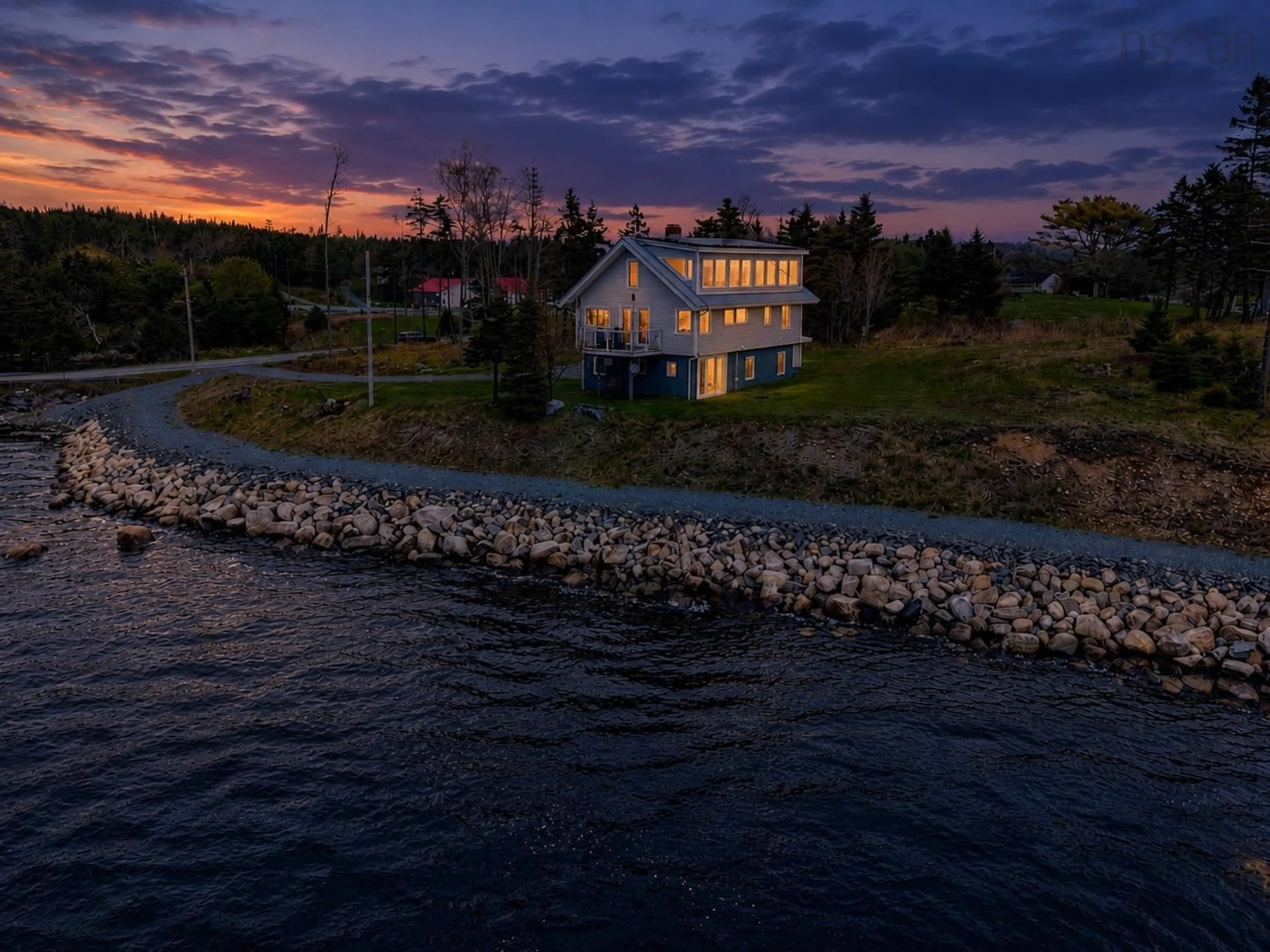 A pic from outside/outdoor area/front of a property/back of a property/a pic from drone, water/lake/river/ocean view for hwy 7 Oyster Pond #10380, Oyster Pond Nova Scotia B0J 2L0
