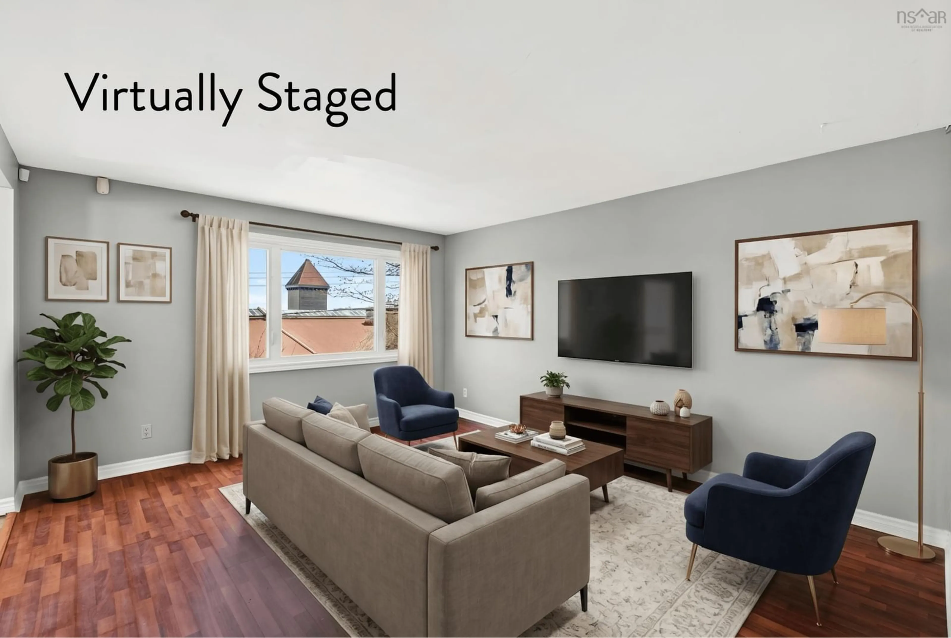 Living room with furniture, unknown for 9 Kidston Rd, Halifax Nova Scotia B3R 2A5