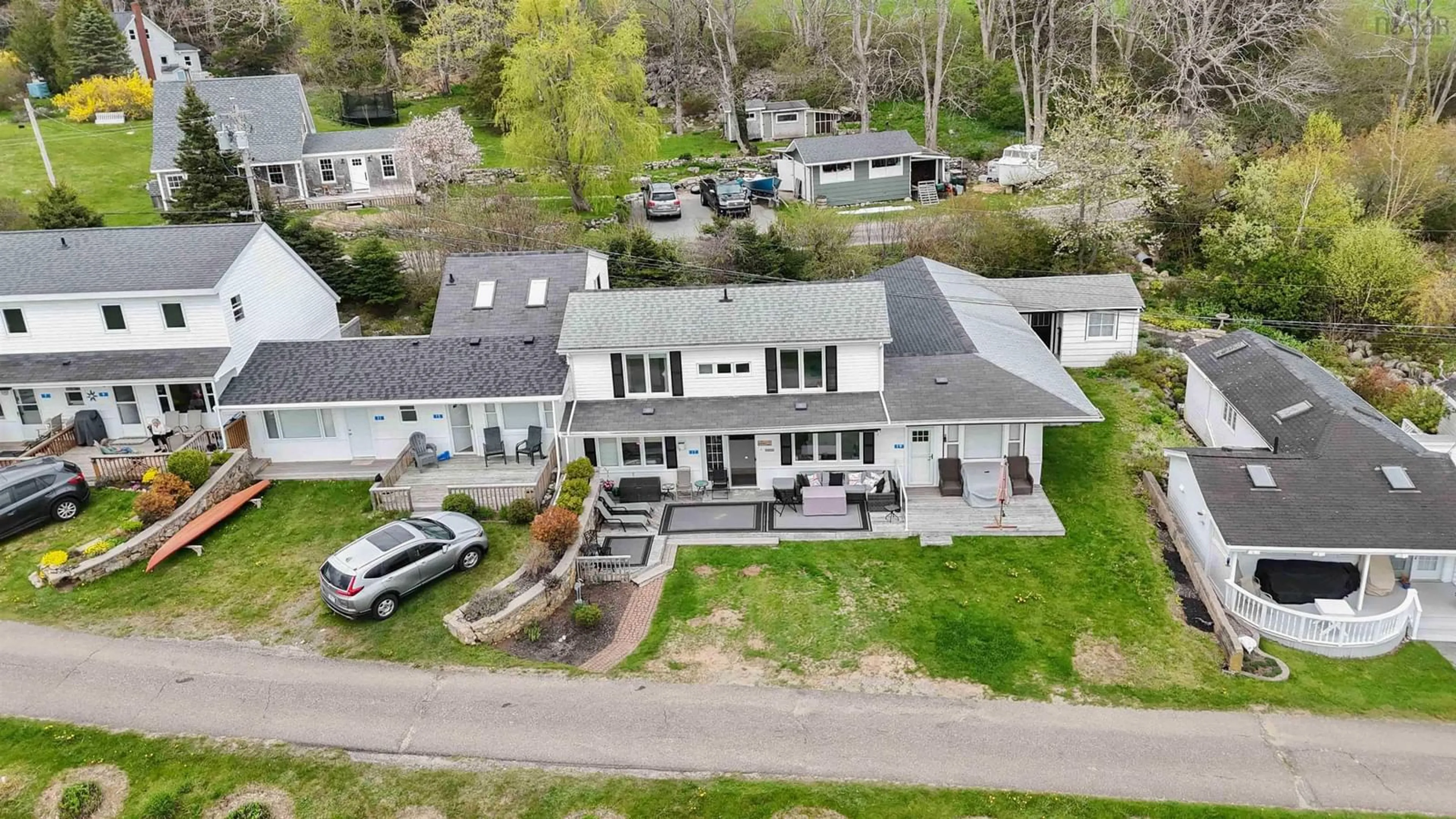 A pic from outside/outdoor area/front of a property/back of a property/a pic from drone, street for 17 Secret Cove Rd, East Chester Nova Scotia B0J 1J0