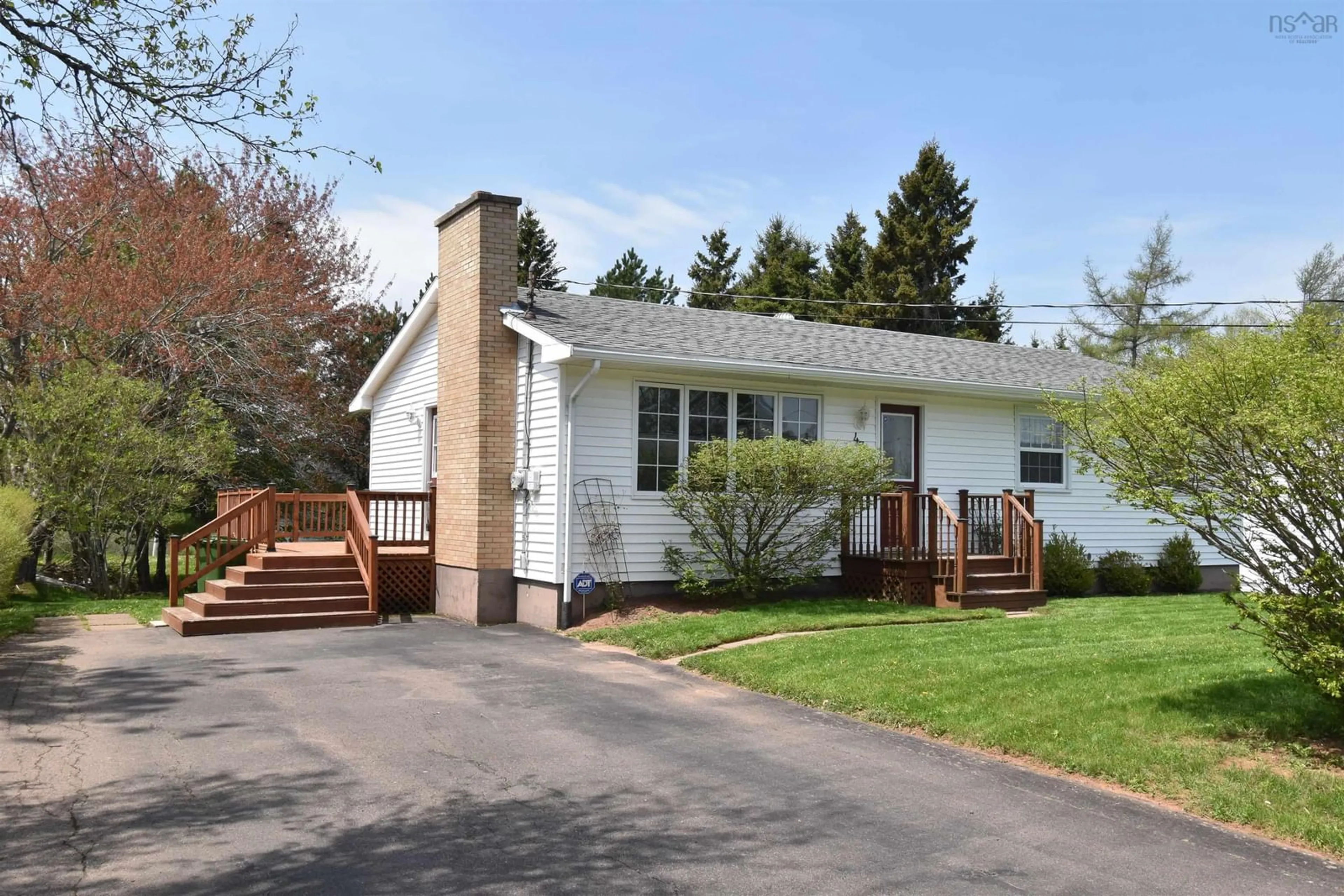 Home with vinyl exterior material, street for 43 Spruce Dr, Salmon River Nova Scotia B2N 4X5