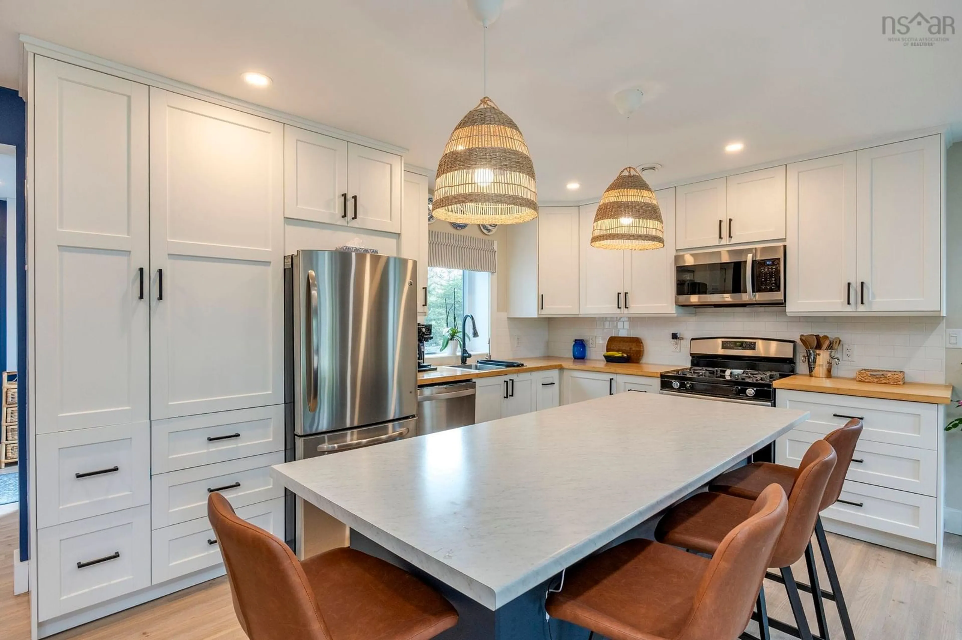 Open concept kitchen, ceramic/tile floor for 8 Alexander Ave, Waterloo Lake Nova Scotia B0S 1P0