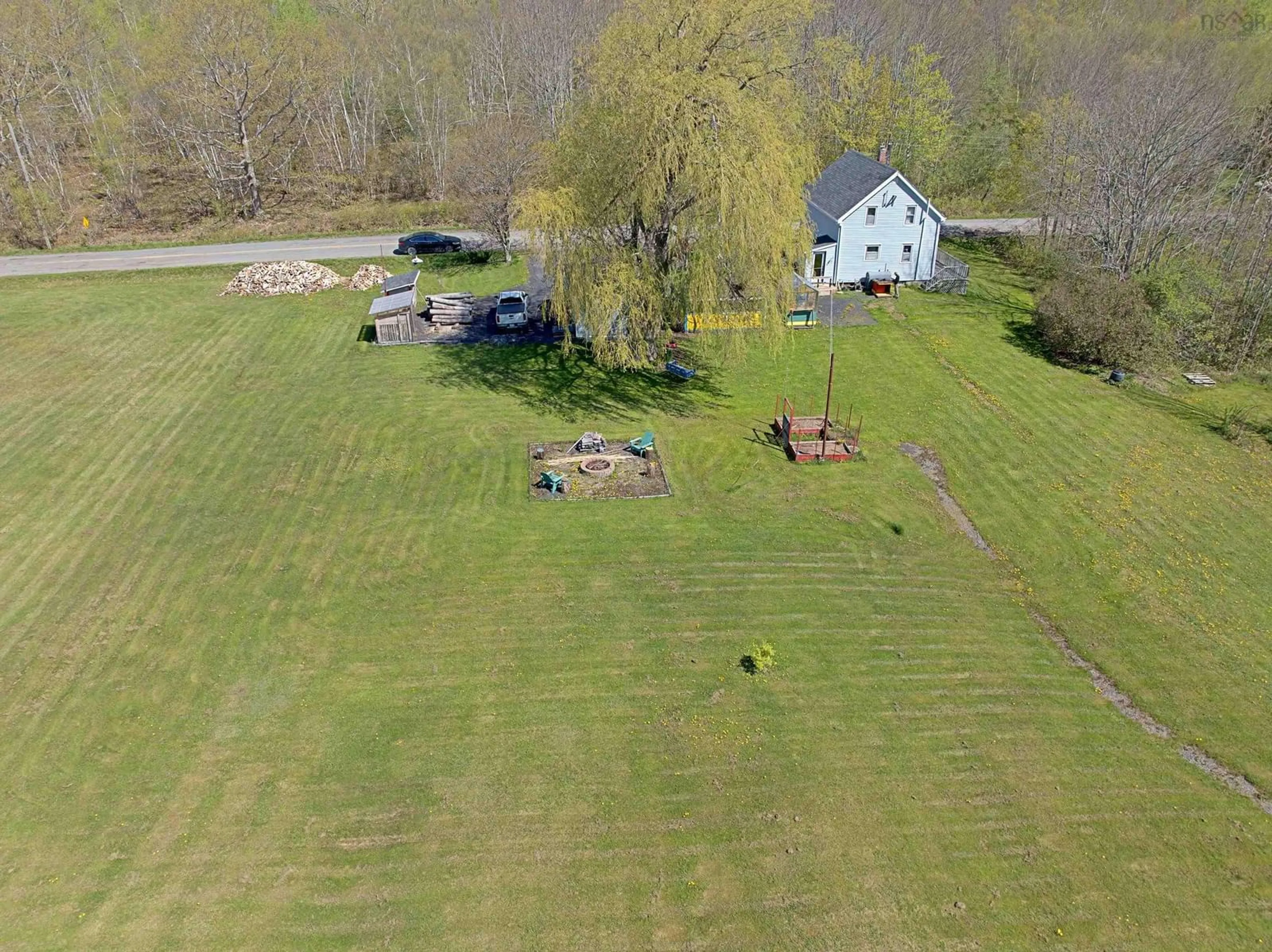 A pic from outside/outdoor area/front of a property/back of a property/a pic from drone, water/lake/river/ocean view for 51 Block Wharf Rd, Summerville Nova Scotia B0N 2K0