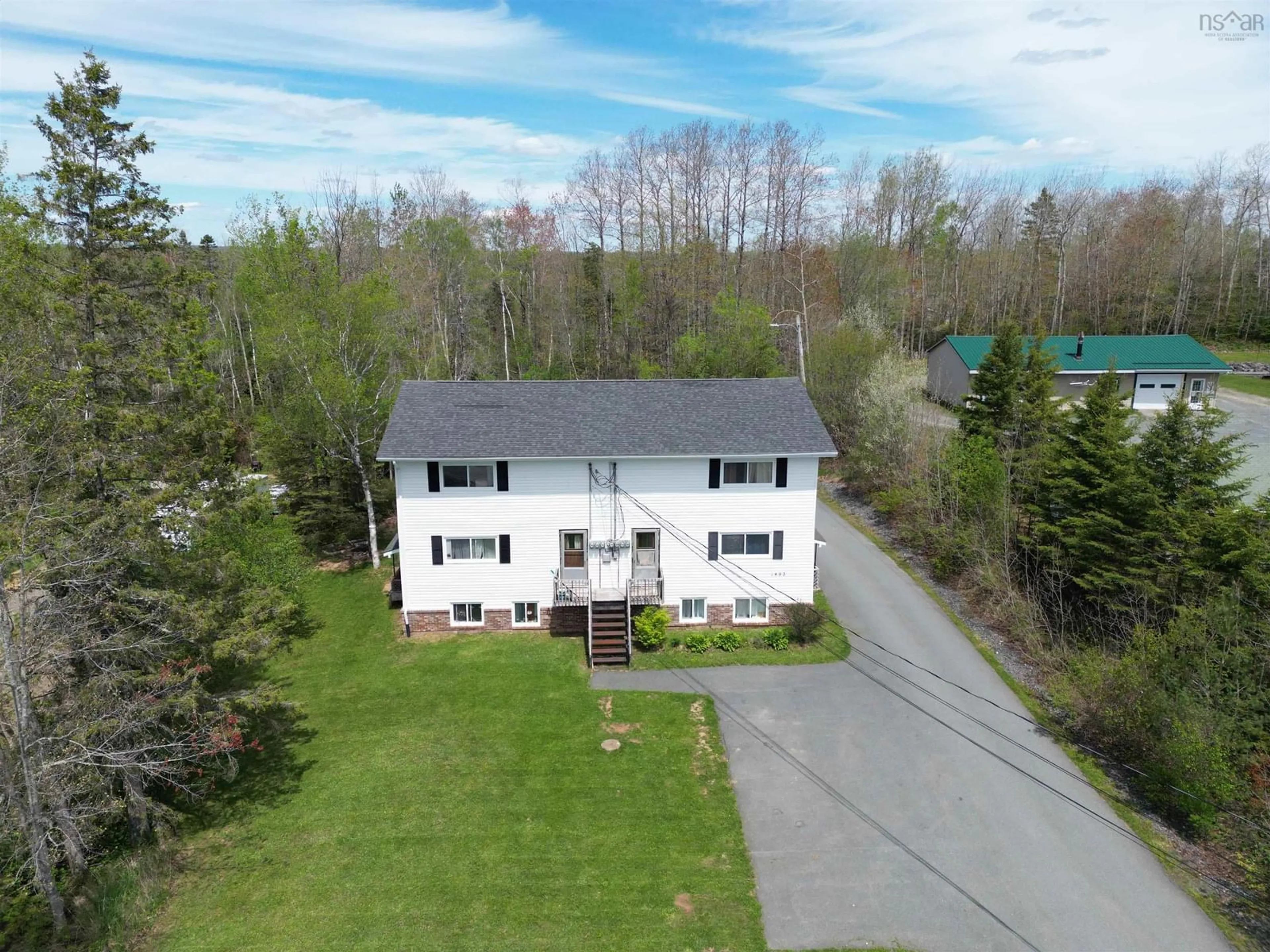 A pic from outside/outdoor area/front of a property/back of a property/a pic from drone, unknown for 1463 Highway 214, Nine Mile River Nova Scotia B2S 2R4