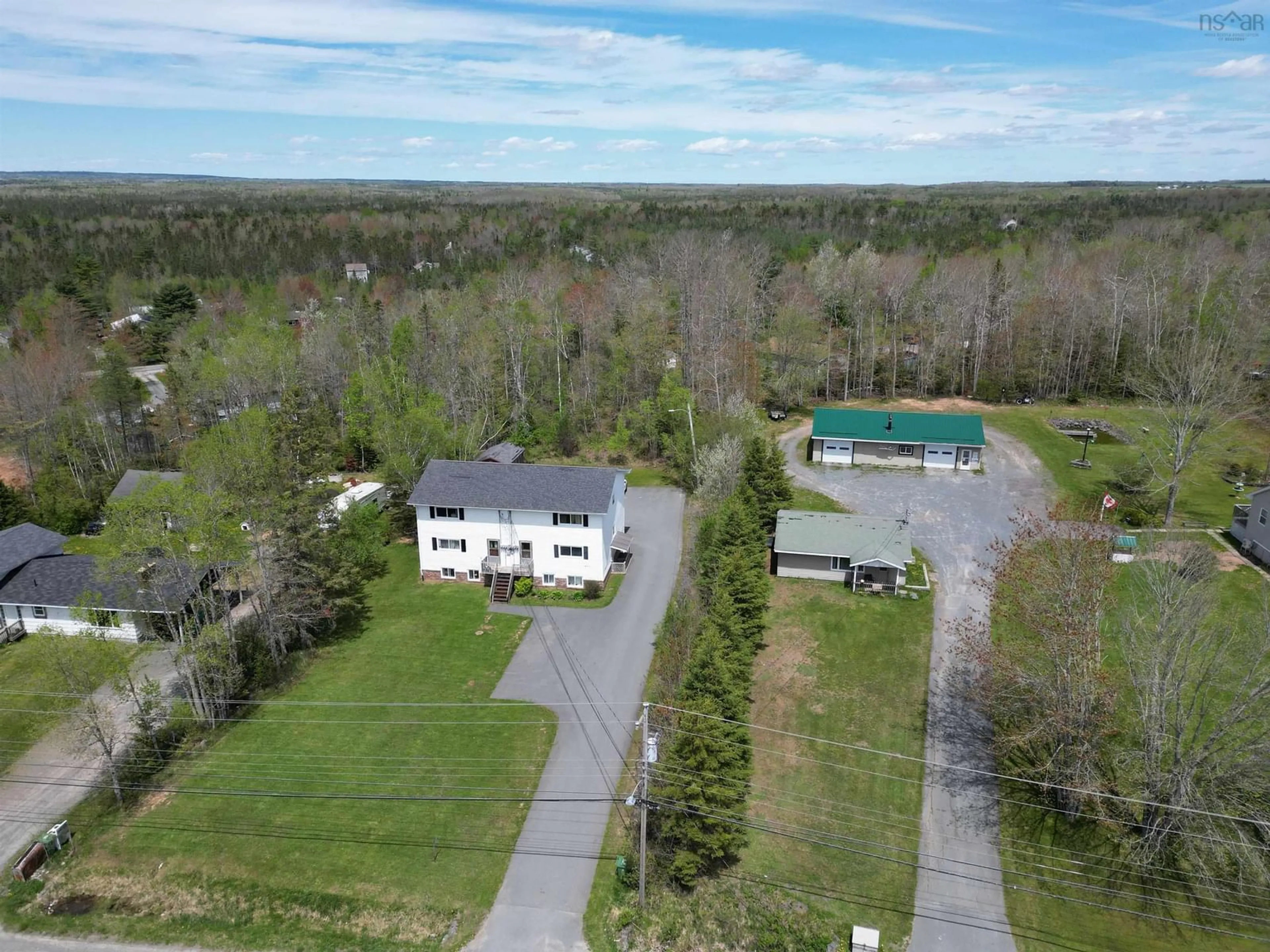 A pic from outside/outdoor area/front of a property/back of a property/a pic from drone, water/lake/river/ocean view for 1463 Highway 214, Nine Mile River Nova Scotia B2S 2R4