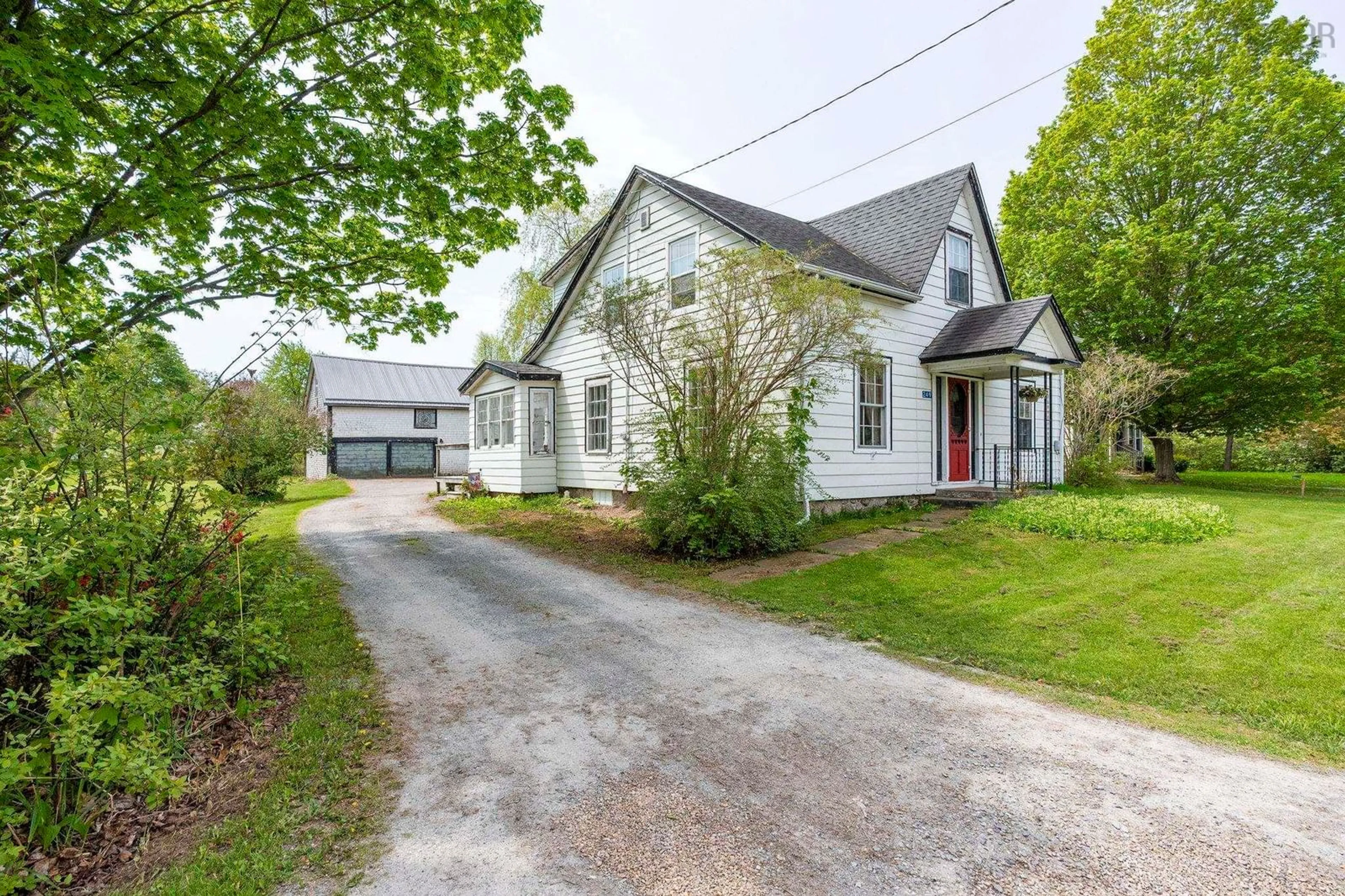 A pic from outside/outdoor area/front of a property/back of a property/a pic from drone, street for 249 Main St, Berwick Nova Scotia B0P 1E0