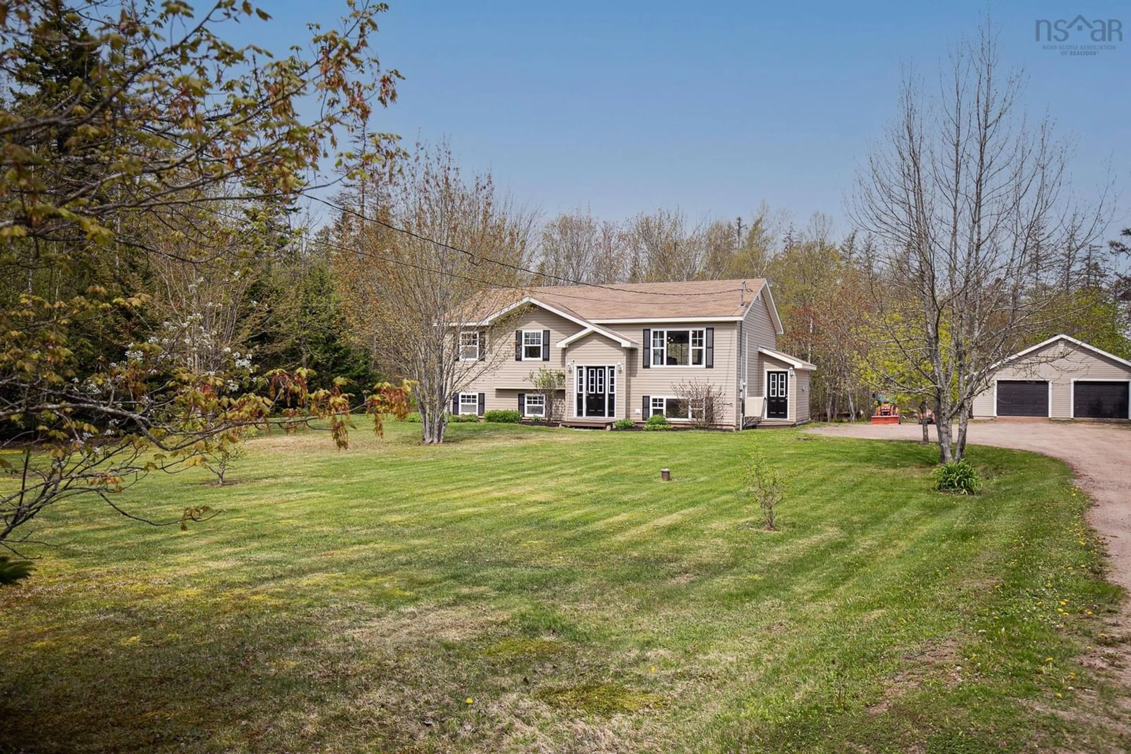 A pic from outside/outdoor area/front of a property/back of a property/a pic from drone, water/lake/river/ocean view for 1223 Southampton Rd, West Amherst Nova Scotia B4H 3Y4