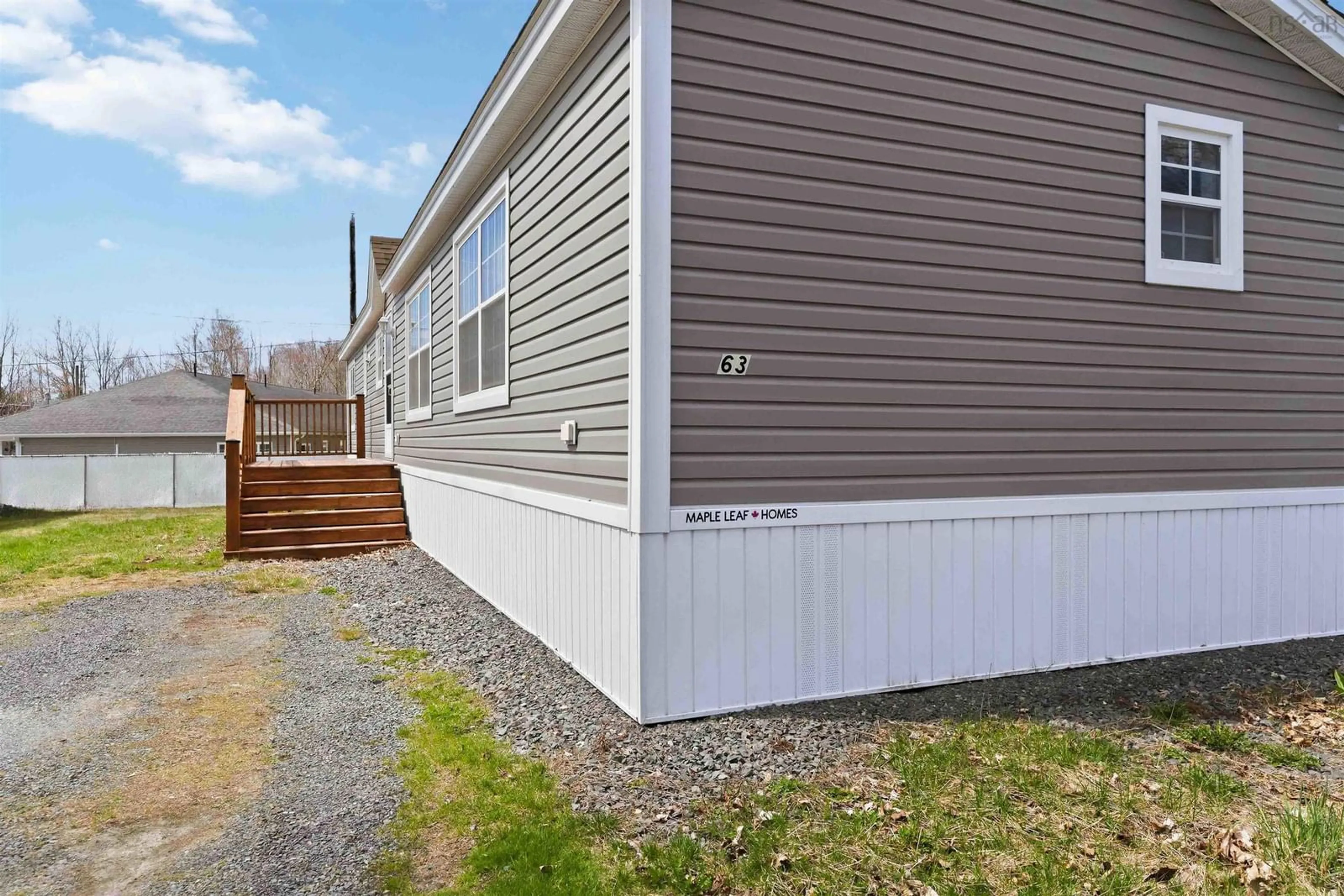 Home with vinyl exterior material, street for 63 Douglas Ave, Berwick Nova Scotia B0P 1E0