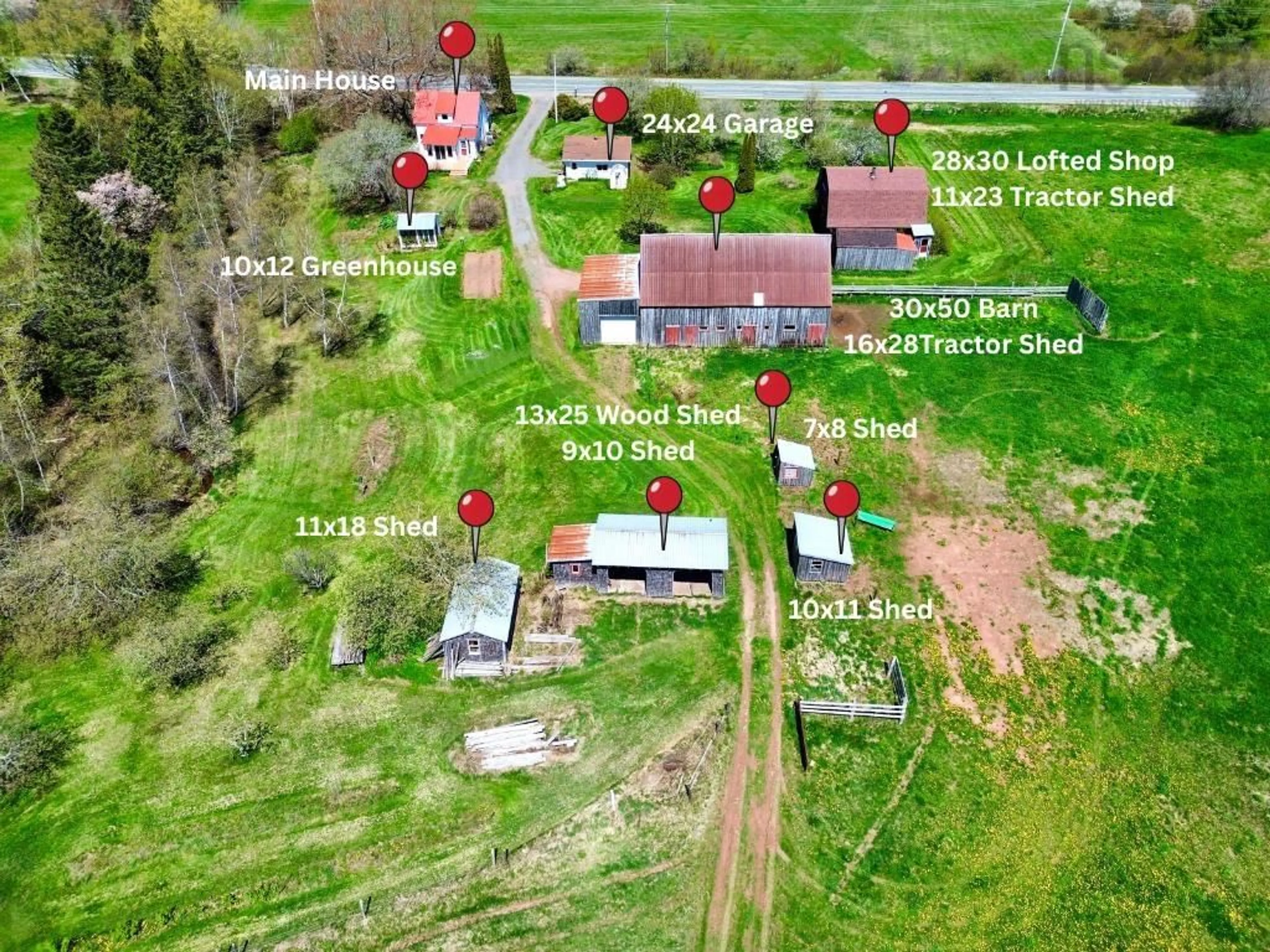 A pic from outside/outdoor area/front of a property/back of a property/a pic from drone, building for 2242 6 Hwy, Truemanville Nova Scotia B4H 3Y2
