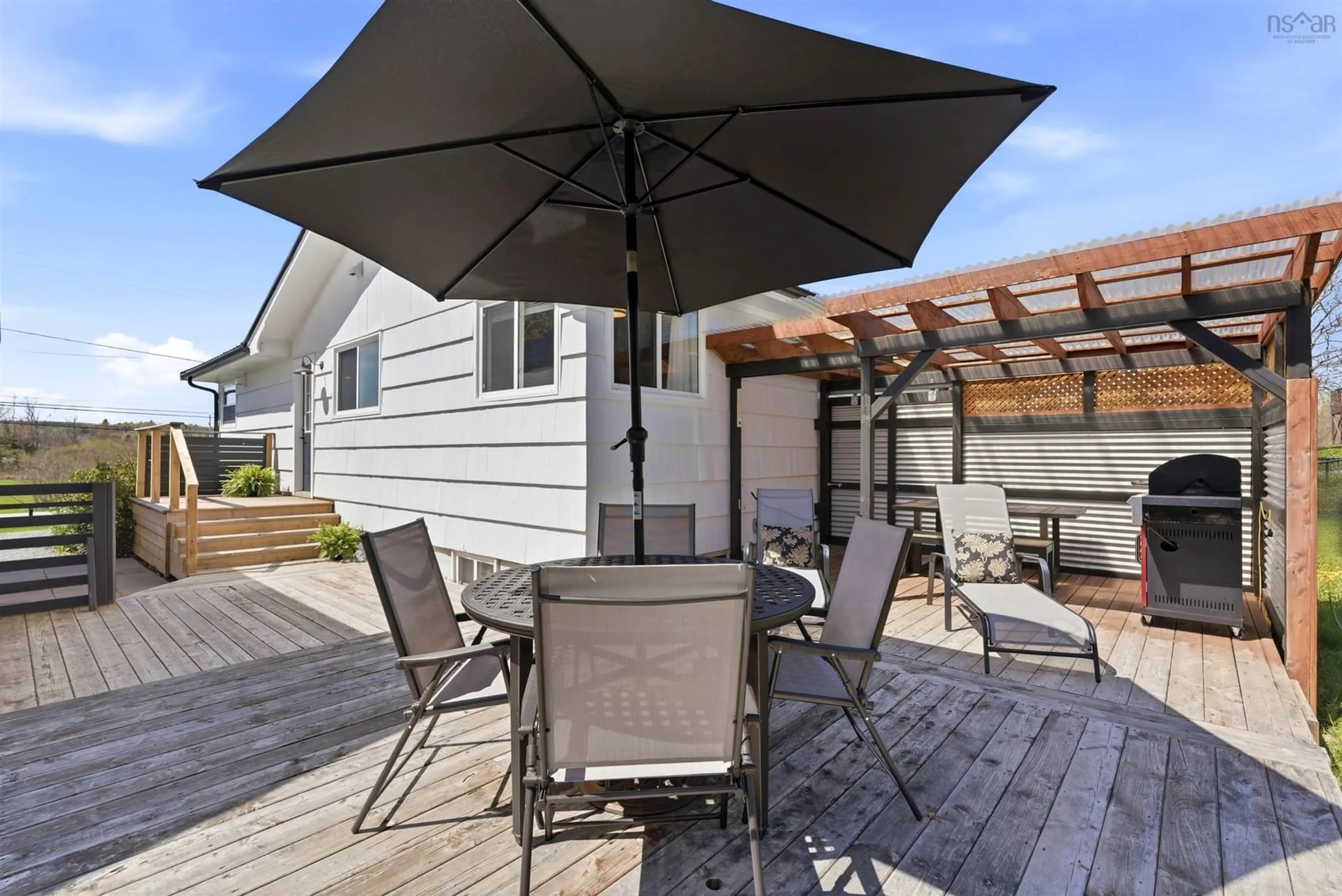Patio, street for 4885 Highway 1, Three Mile Plains Nova Scotia B0N 2T0