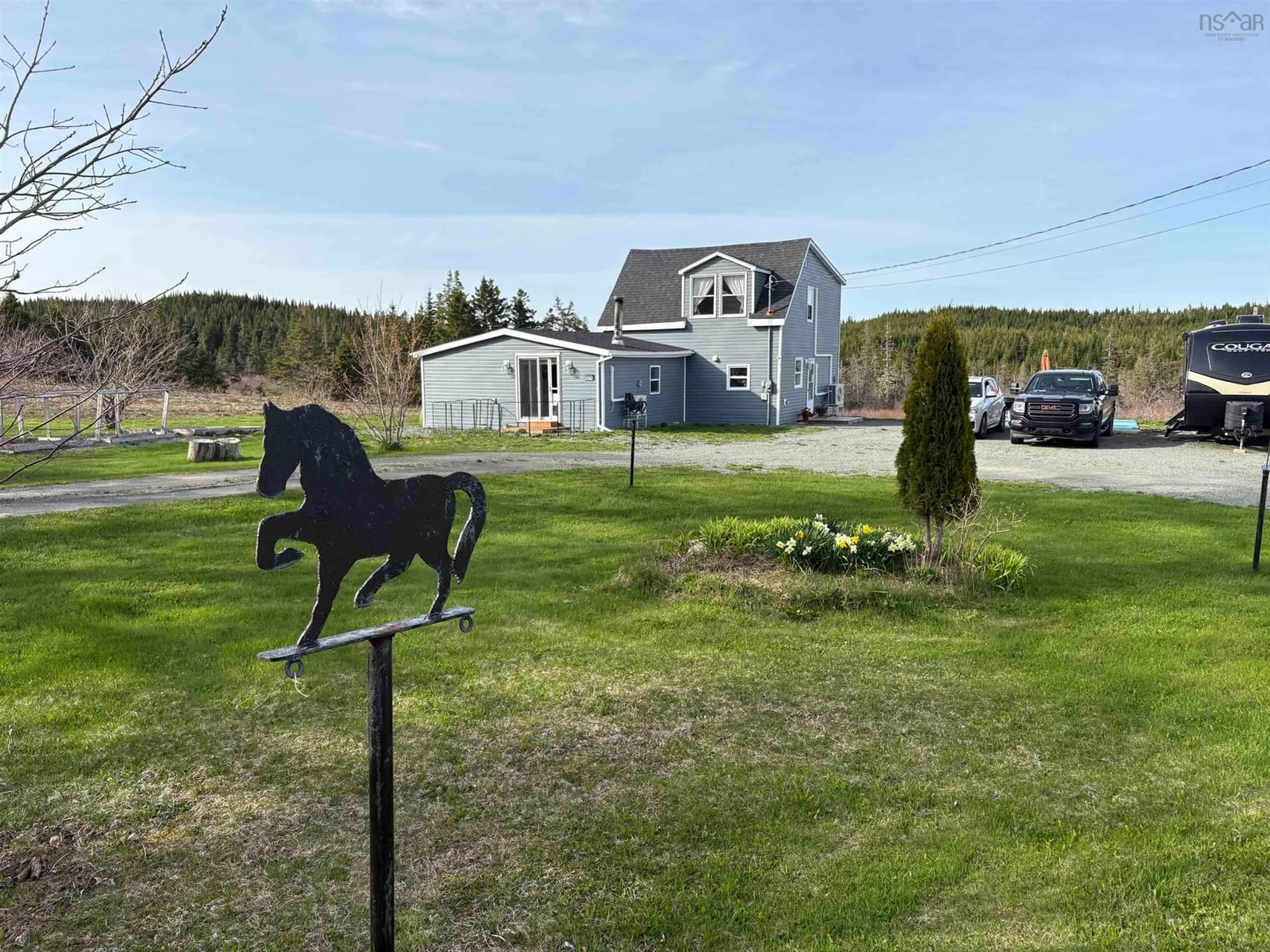 A pic from outside/outdoor area/front of a property/back of a property/a pic from drone, unknown for 1379 Salmon River Rd, L'Ardoise Nova Scotia B0E 1S0