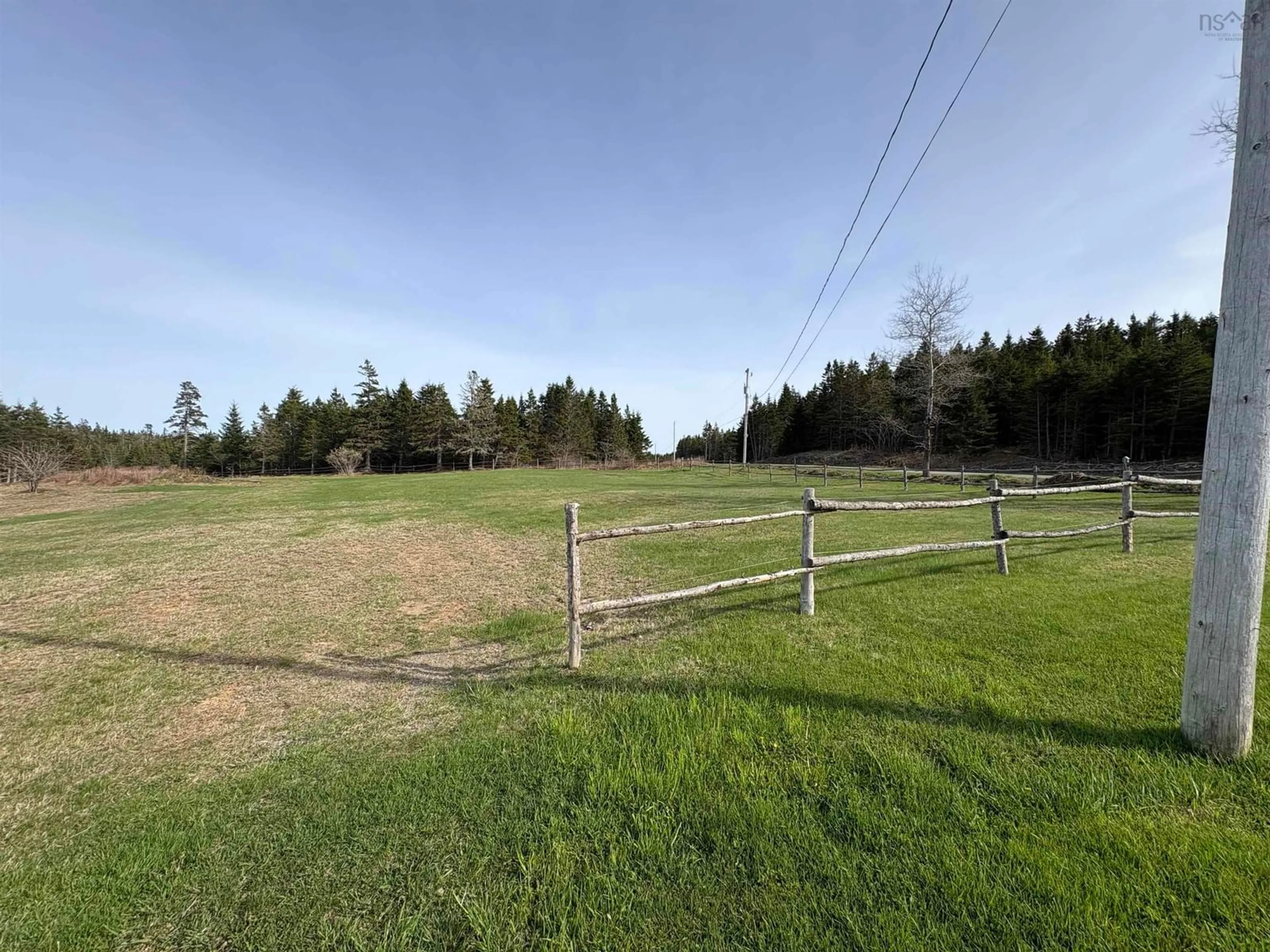 A pic from outside/outdoor area/front of a property/back of a property/a pic from drone, forest/trees view for 1379 Salmon River Rd, L'Ardoise Nova Scotia B0E 1S0