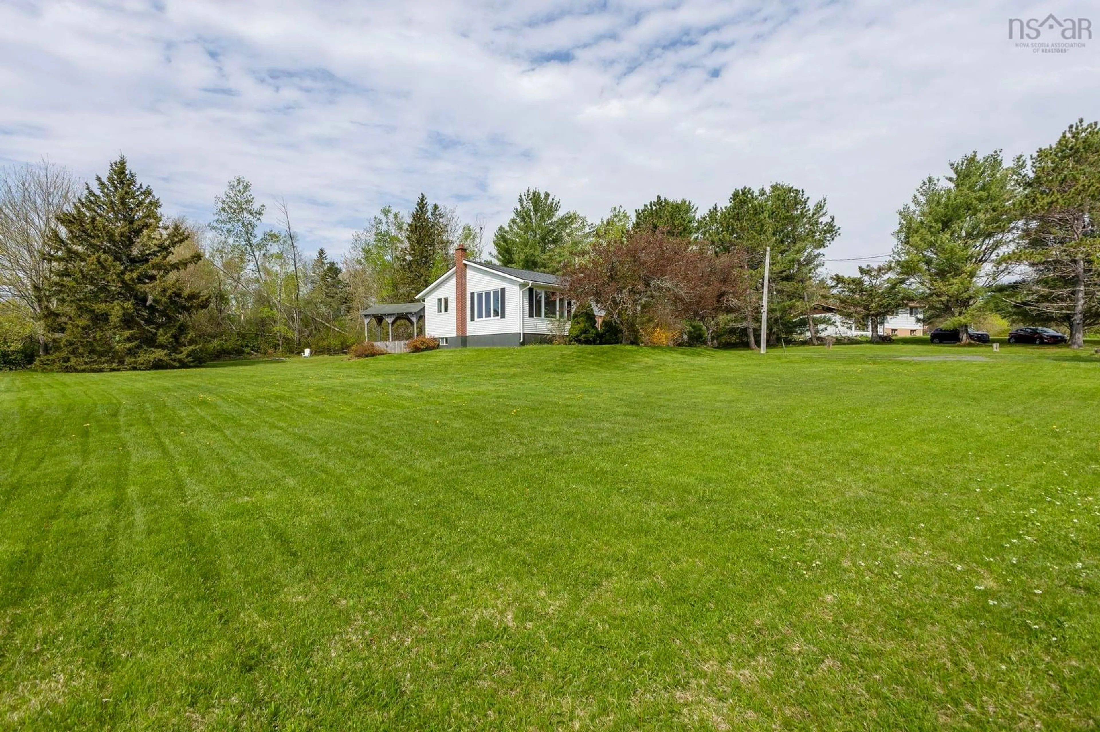 A pic from outside/outdoor area/front of a property/back of a property/a pic from drone, water/lake/river/ocean view for 25 Blackie Rd, Lyons Brook Nova Scotia B0K 1H0