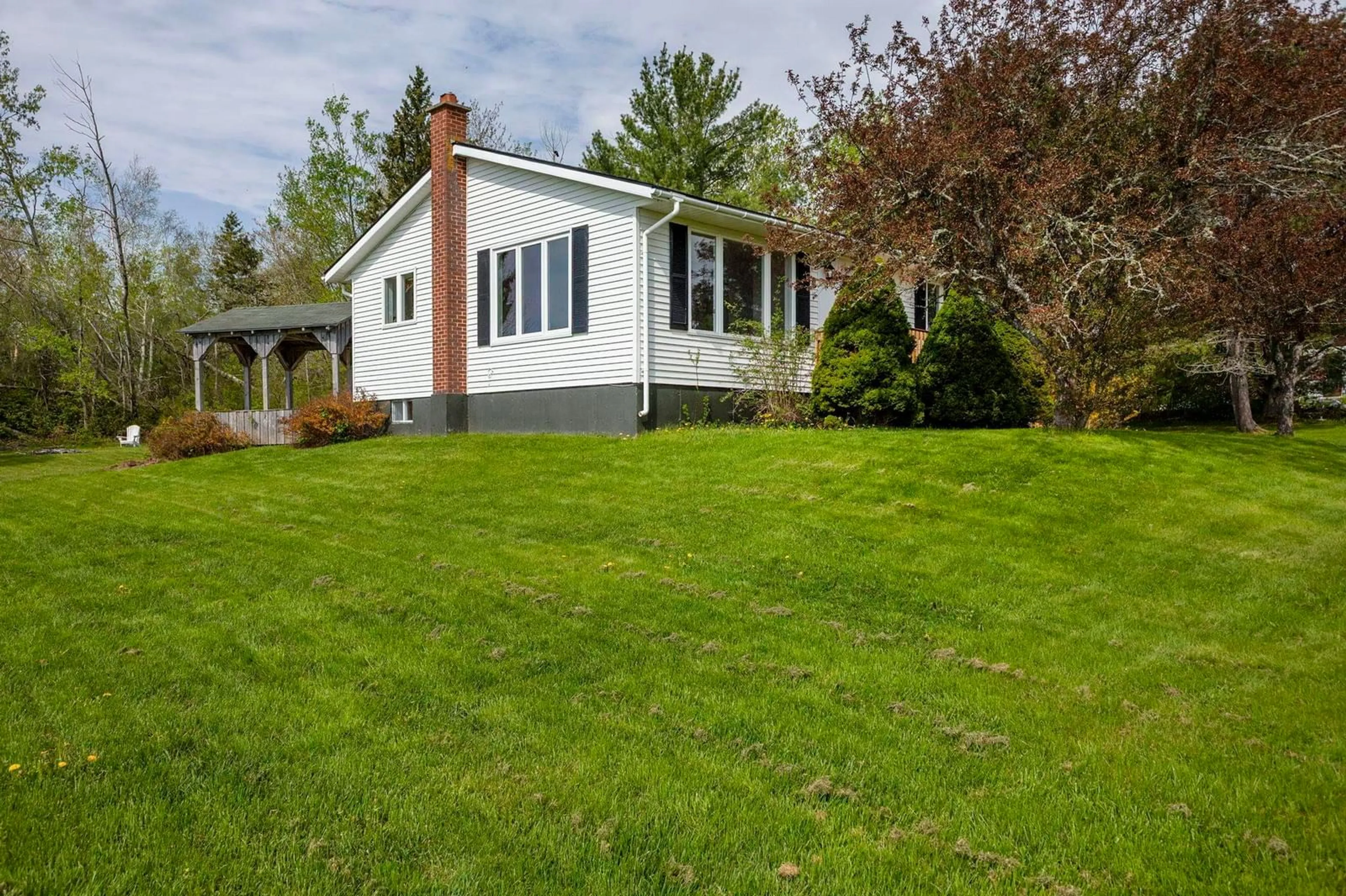 A pic from outside/outdoor area/front of a property/back of a property/a pic from drone, street for 25 Blackie Rd, Lyons Brook Nova Scotia B0K 1H0