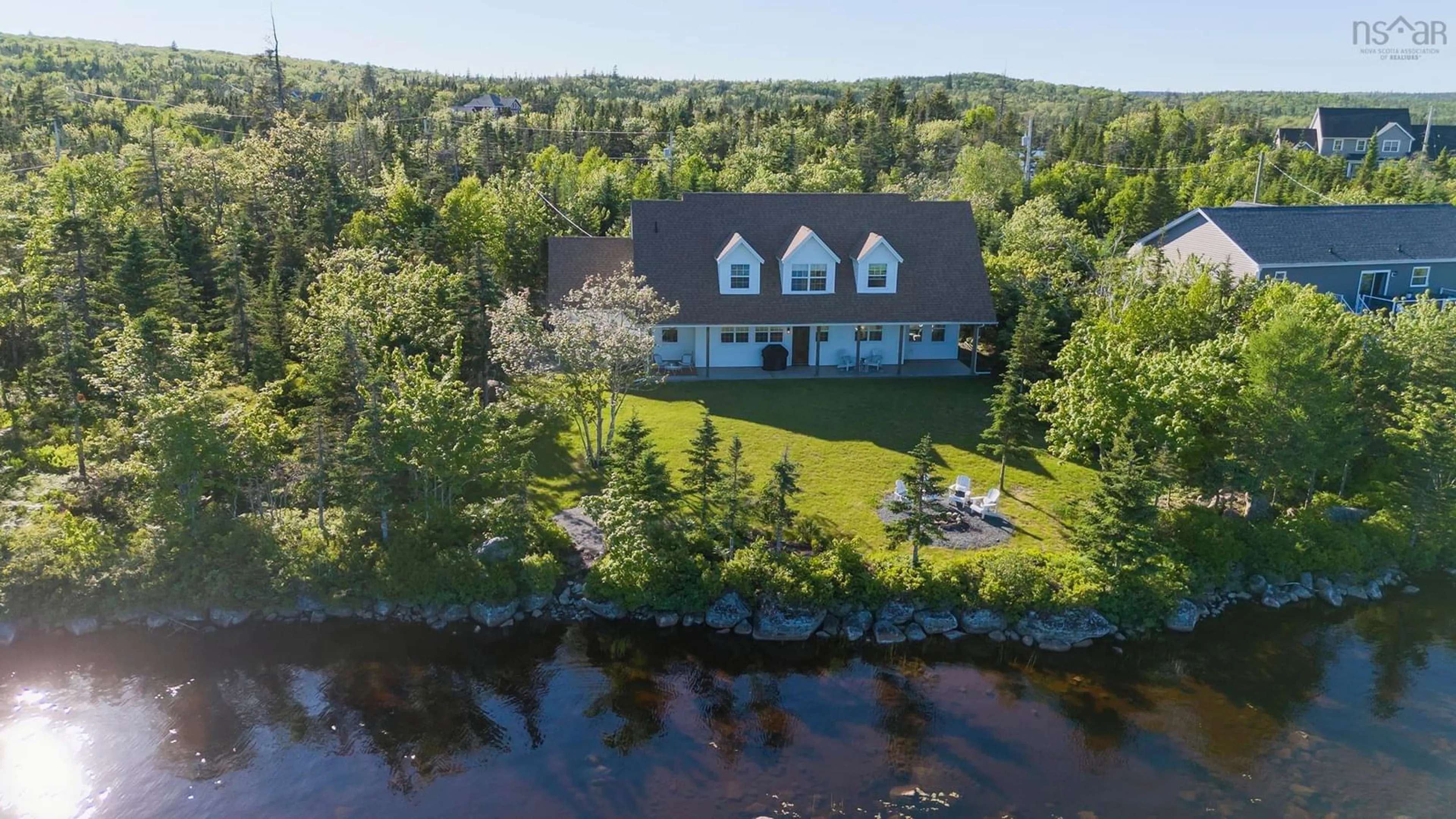 A pic from outside/outdoor area/front of a property/back of a property/a pic from drone, water/lake/river/ocean view for 61 Brans Way, Williamswood Nova Scotia B3V 1T1