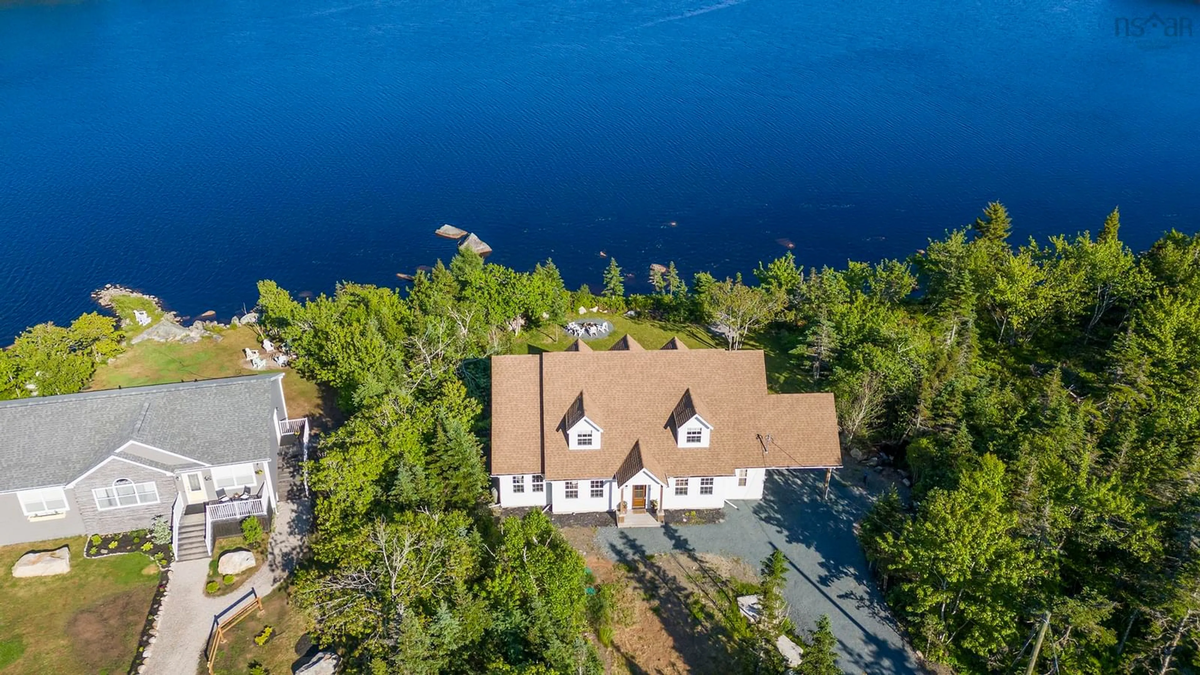 A pic from outside/outdoor area/front of a property/back of a property/a pic from drone, water/lake/river/ocean view for 61 Brans Way, Williamswood Nova Scotia B3V 1T1