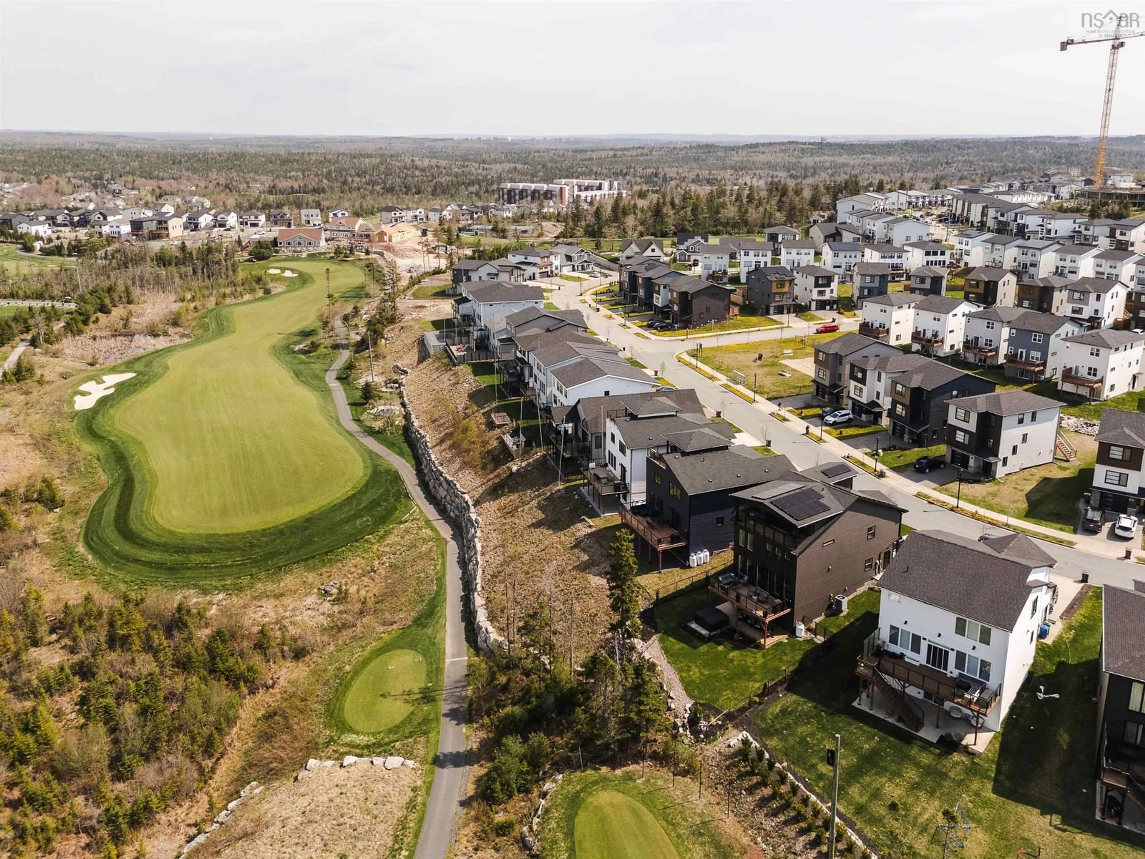 A pic from outside/outdoor area/front of a property/back of a property/a pic from drone, unknown for 101 Tuscany Run, Timberlea Nova Scotia B3T 0L2