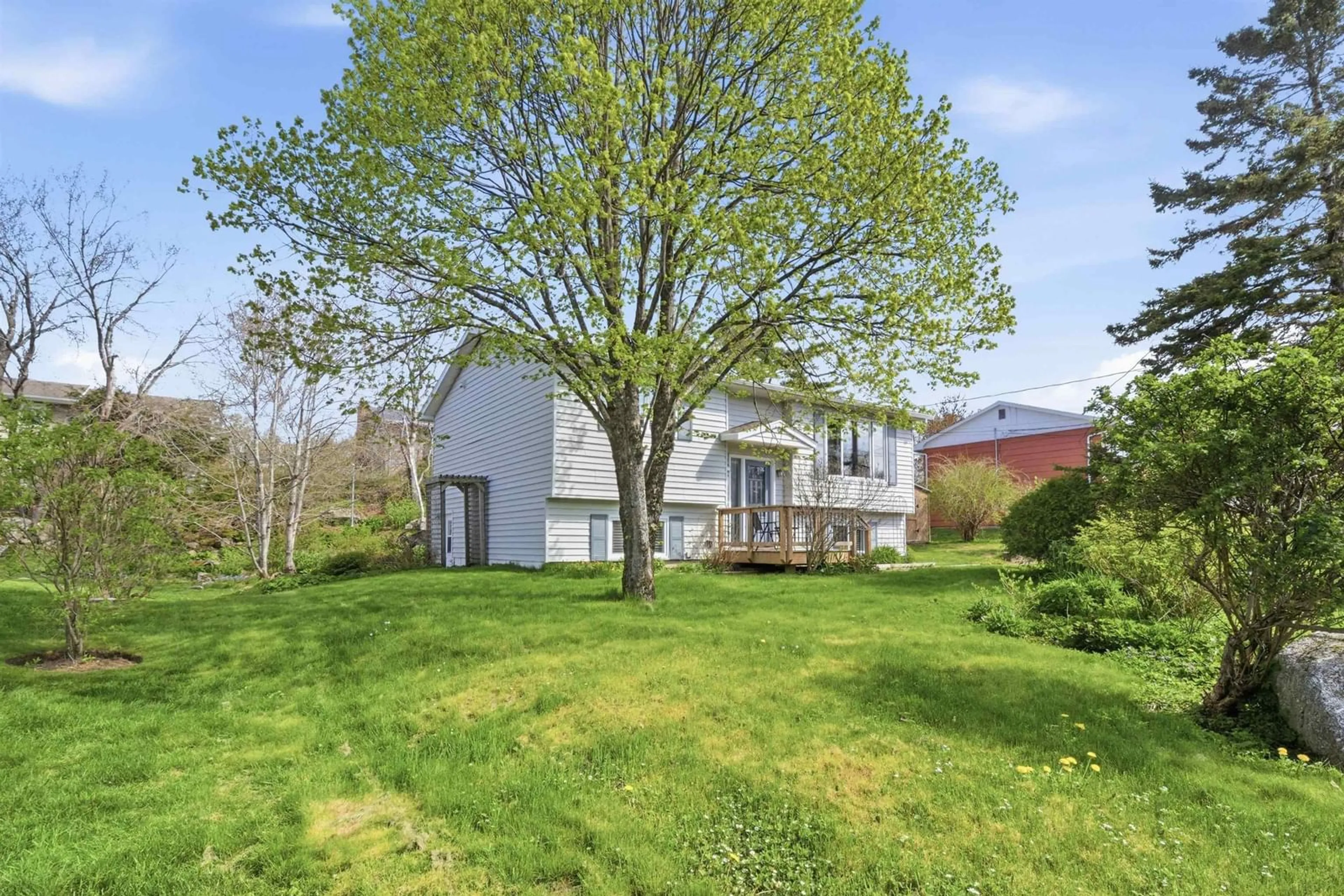 A pic from outside/outdoor area/front of a property/back of a property/a pic from drone, unknown for 51 Parkdale Ave, Timberlea Nova Scotia B3T 1C2